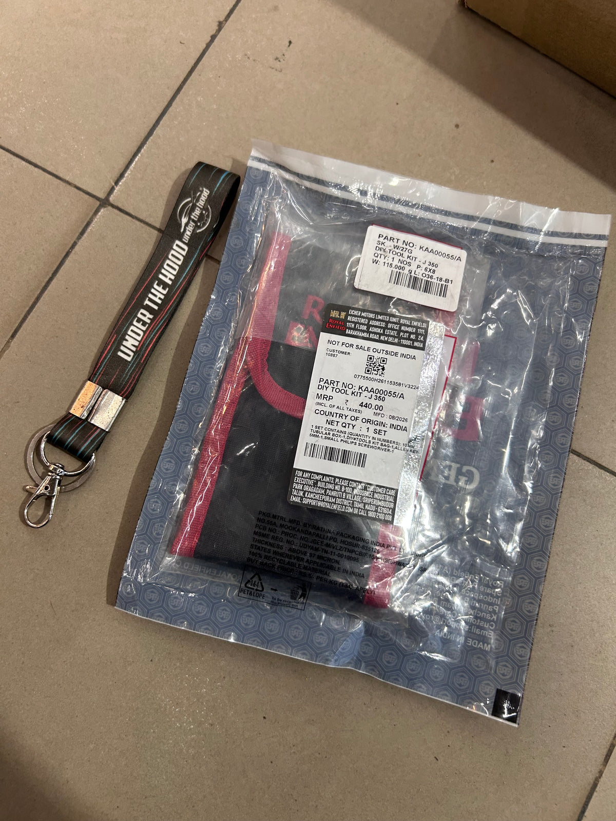 Royal Enfield J-Series 350 DIY Tool Kit – Meteor, Classic Reborn, Hunter & Bullet 350 – KAA00055/A
