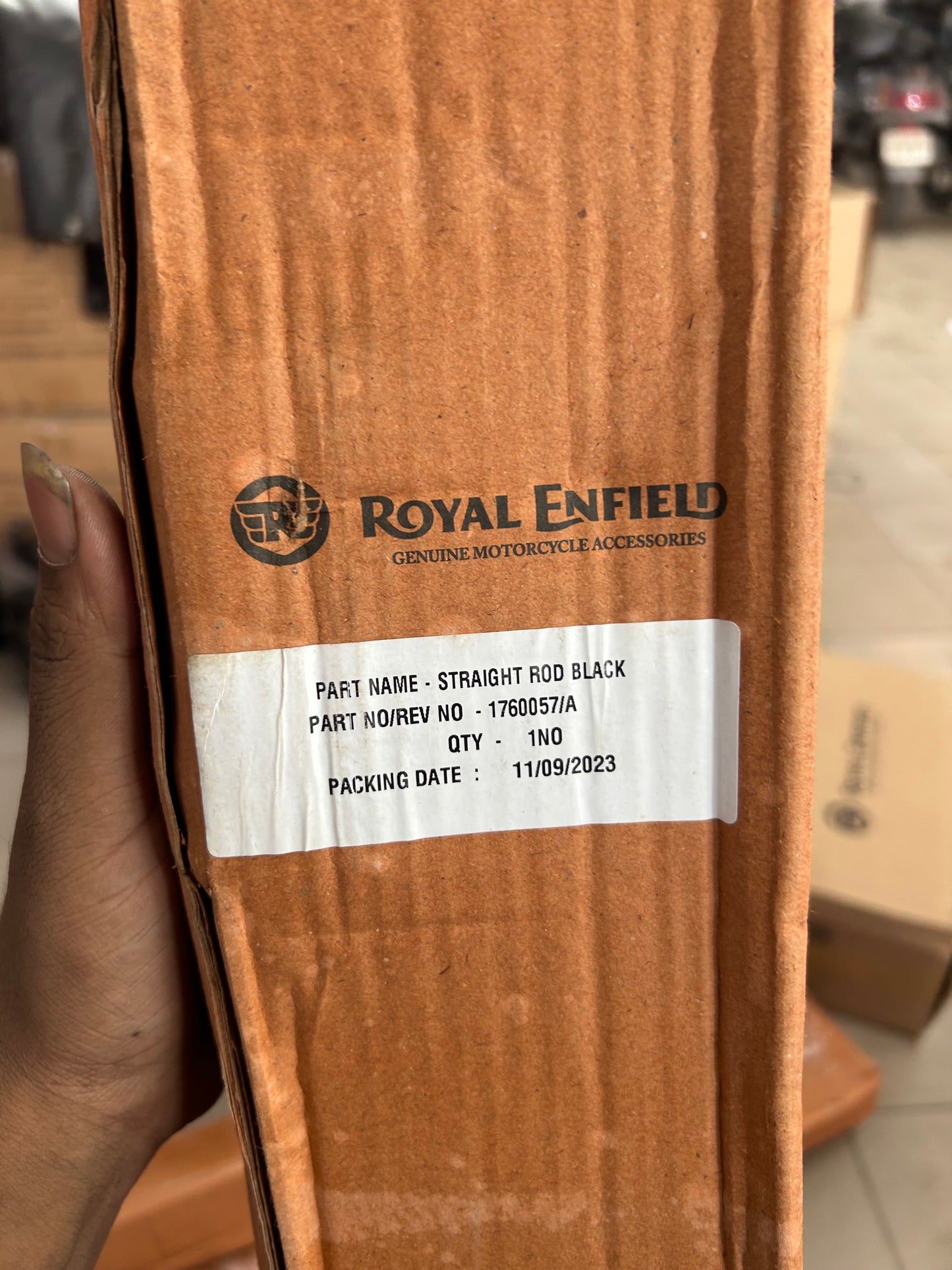 Royal Enfield 1990603 Leg Guard Single Rod for Classic Bullet Electra