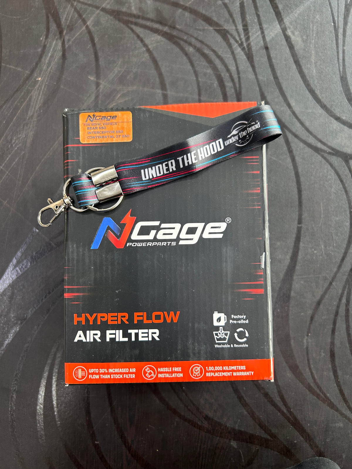 NGage Hyper Flow Performance Air Filter NGAGE-001INT650 for Royal Enfield Interceptor 650, Continental GT 650 & Bear 650
