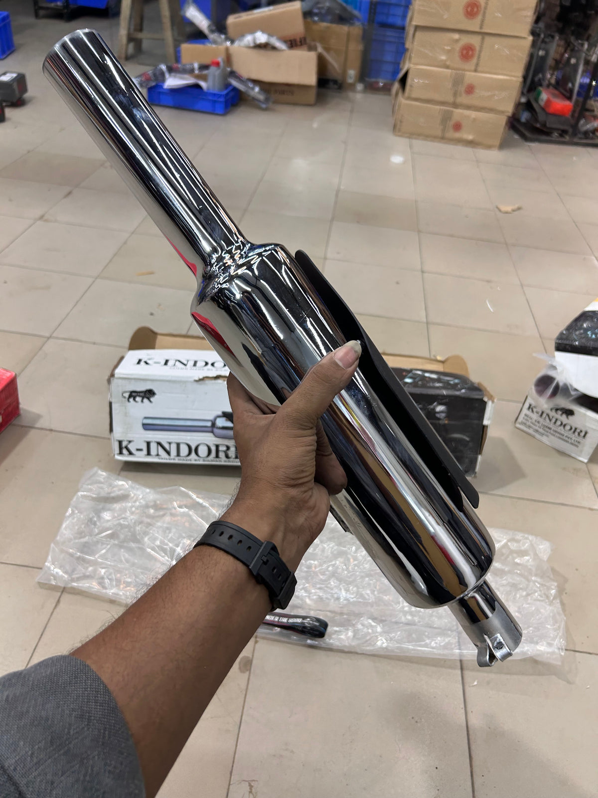 Silmen/Silman Indori Silencer with Plate – Direct Fit for Royal Enfield Meteor 350 & Classic Reborn 350 (J-Series)