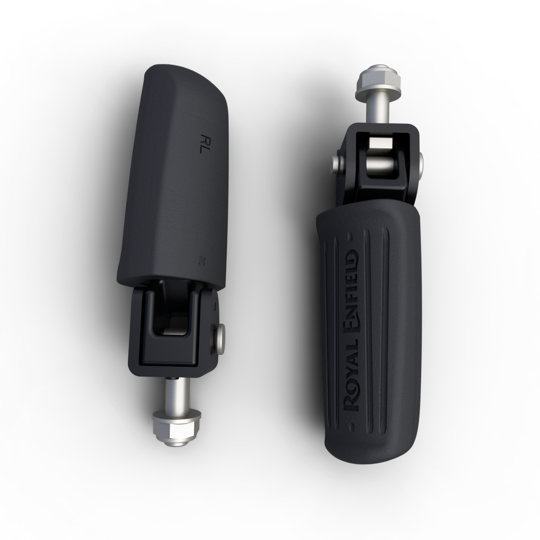 Royal Enfield 1100652/B – LH Pillion Footrest Clevis Sub Assembly  Complete OEM Rear Footpeg – Classic Reborn, Meteor 350