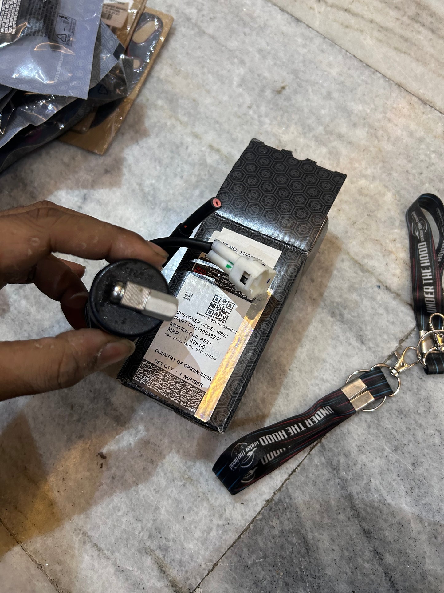 Royal Enfield 1100432/F Ignition Coil Assembly – OEM Coil for Classic 350 Reborn & Meteor 350 (2021+)