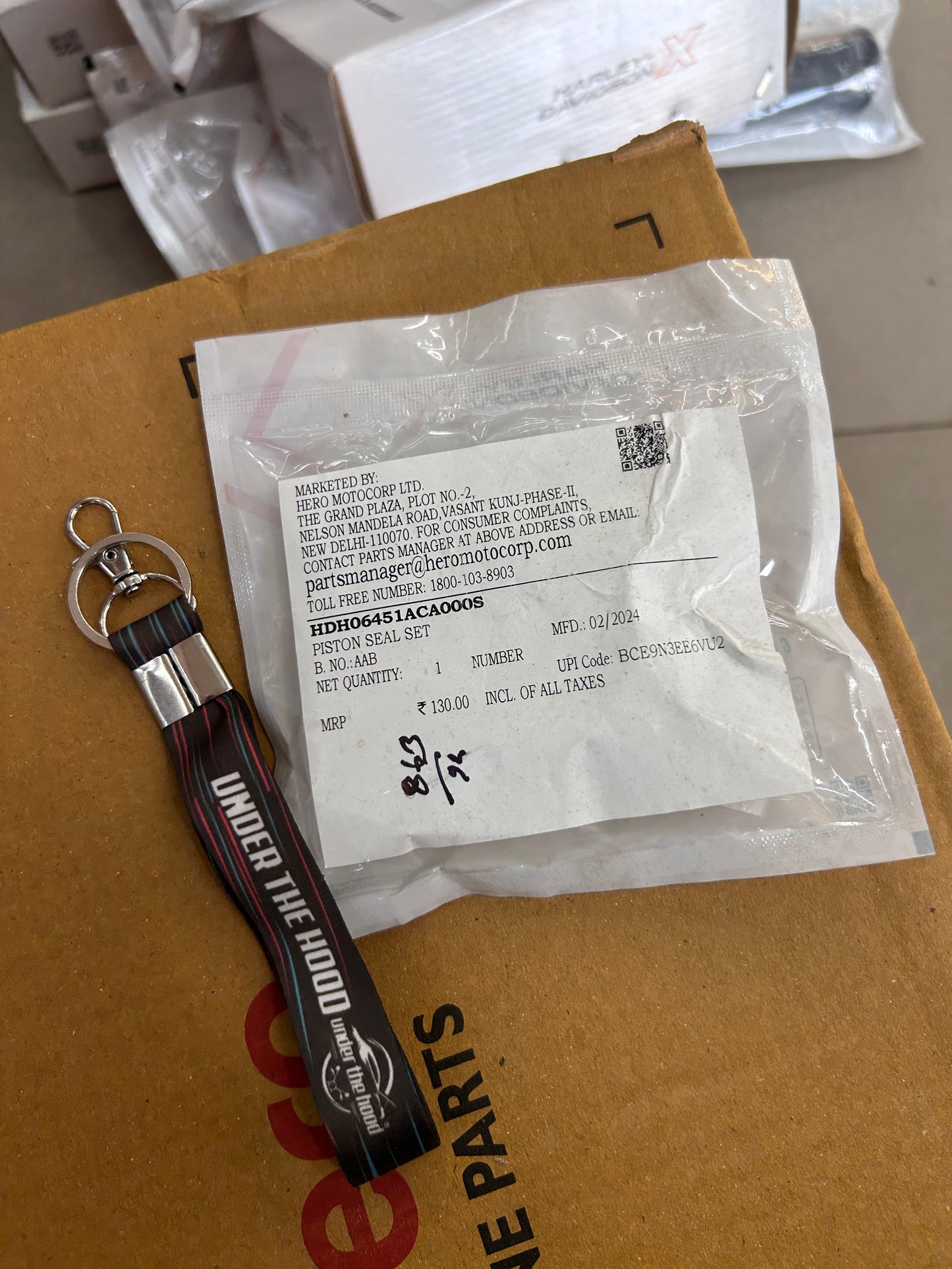 Harley X440 / X440 OBDII / X440T / X440X / Mavrick 440 Front Brake Caliper Piston Set OEM | HDH06451ACA000