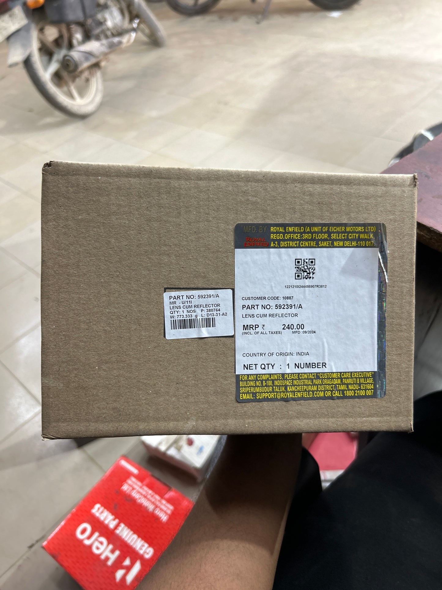 Lens Cum Reflector 592391/A for Royal Enfield Classic UCE