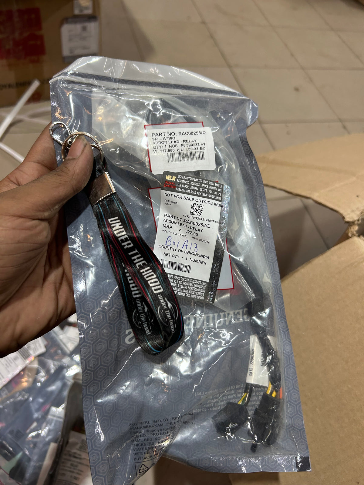 Royal Enfield Add-On Relay Lead – KS Wiring RAC00258/D