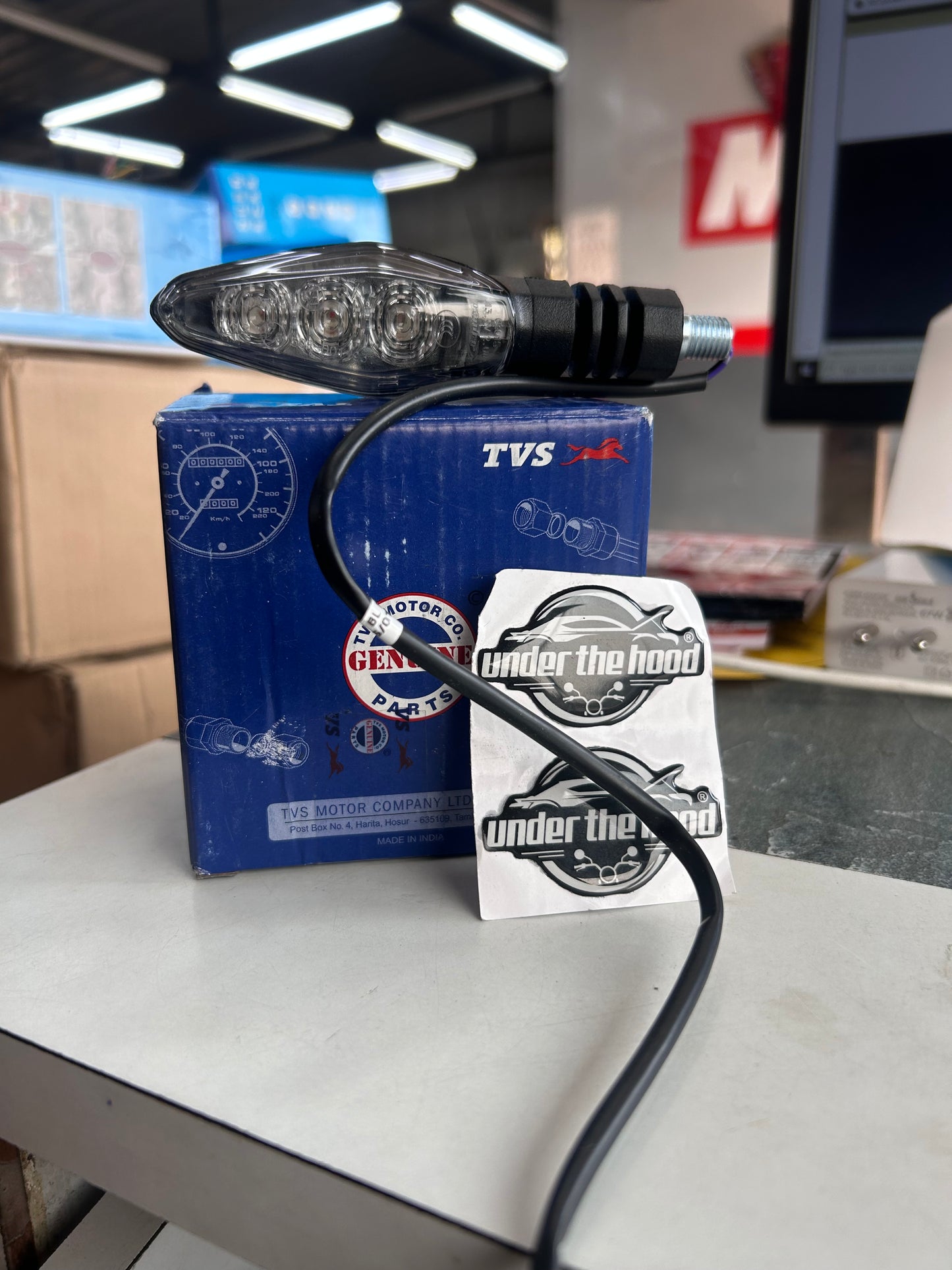 TVS Genuine Rear Left Turn Signal Lamp (Rear LH Indicator) for Apache RR 310 / Apache 310 – Part No. N7220060