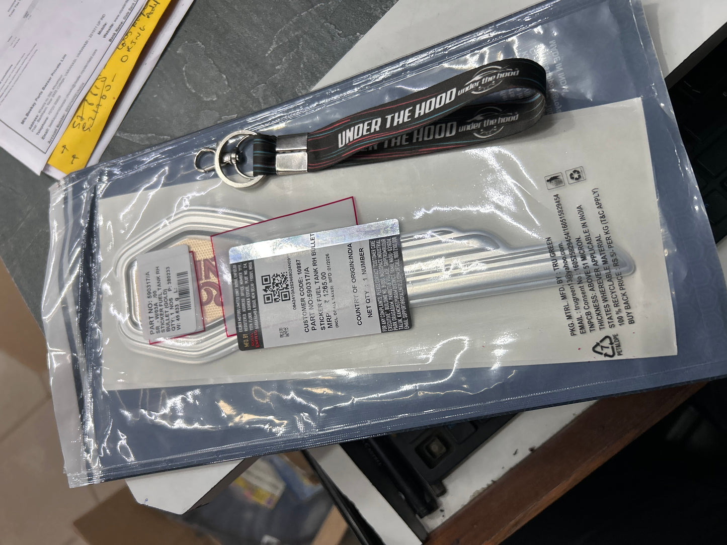 Fuel Tank Sticker / Monogram – Right Side (RH) for Bullet 350/500 UCE – 590317/A (Gold)