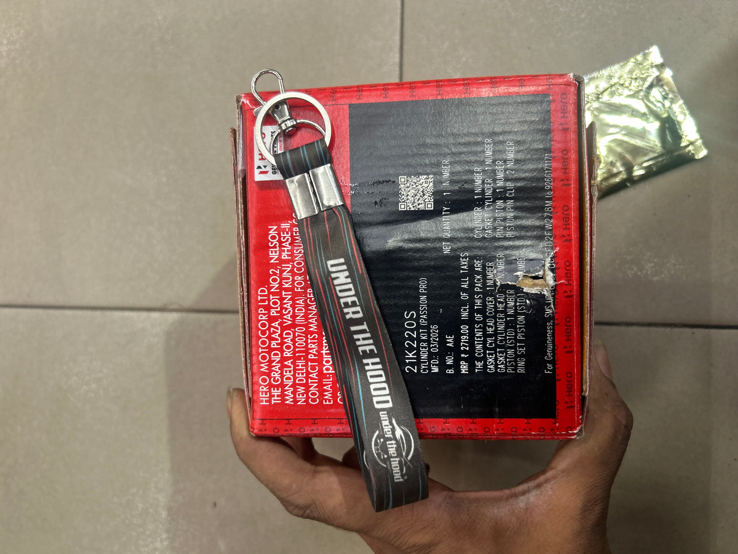 Hero Genuine Cylinder Kit for Passion Pro | Bore Kit / Block Piston Kit with Piston | 21K220S