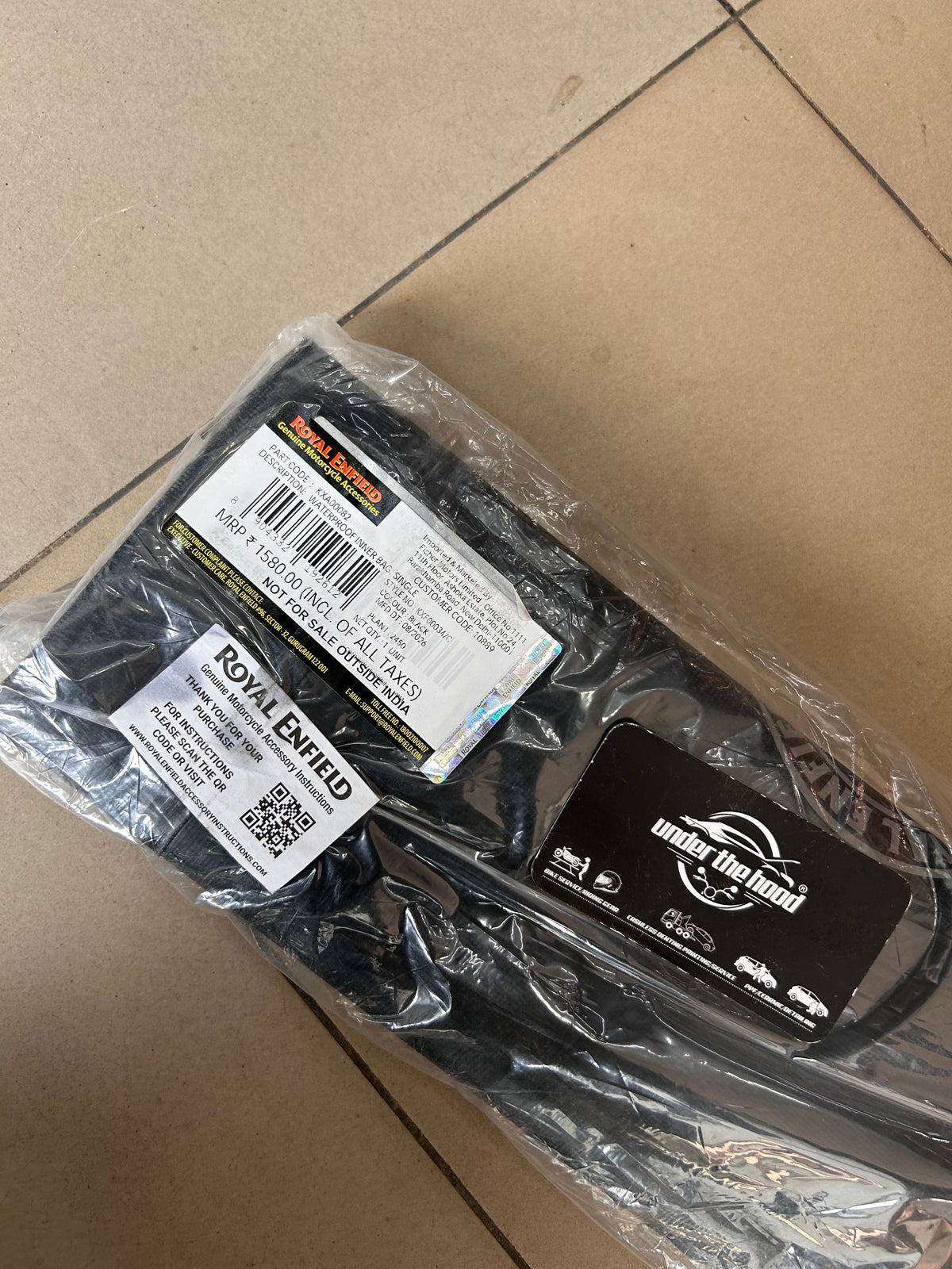 Royal Enfield KXA00082 Black Waterproof Inner Bag for KXA00076 Pannier