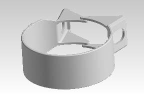 OE silencer clamp for 650 Twins — genuine Royal Enfield