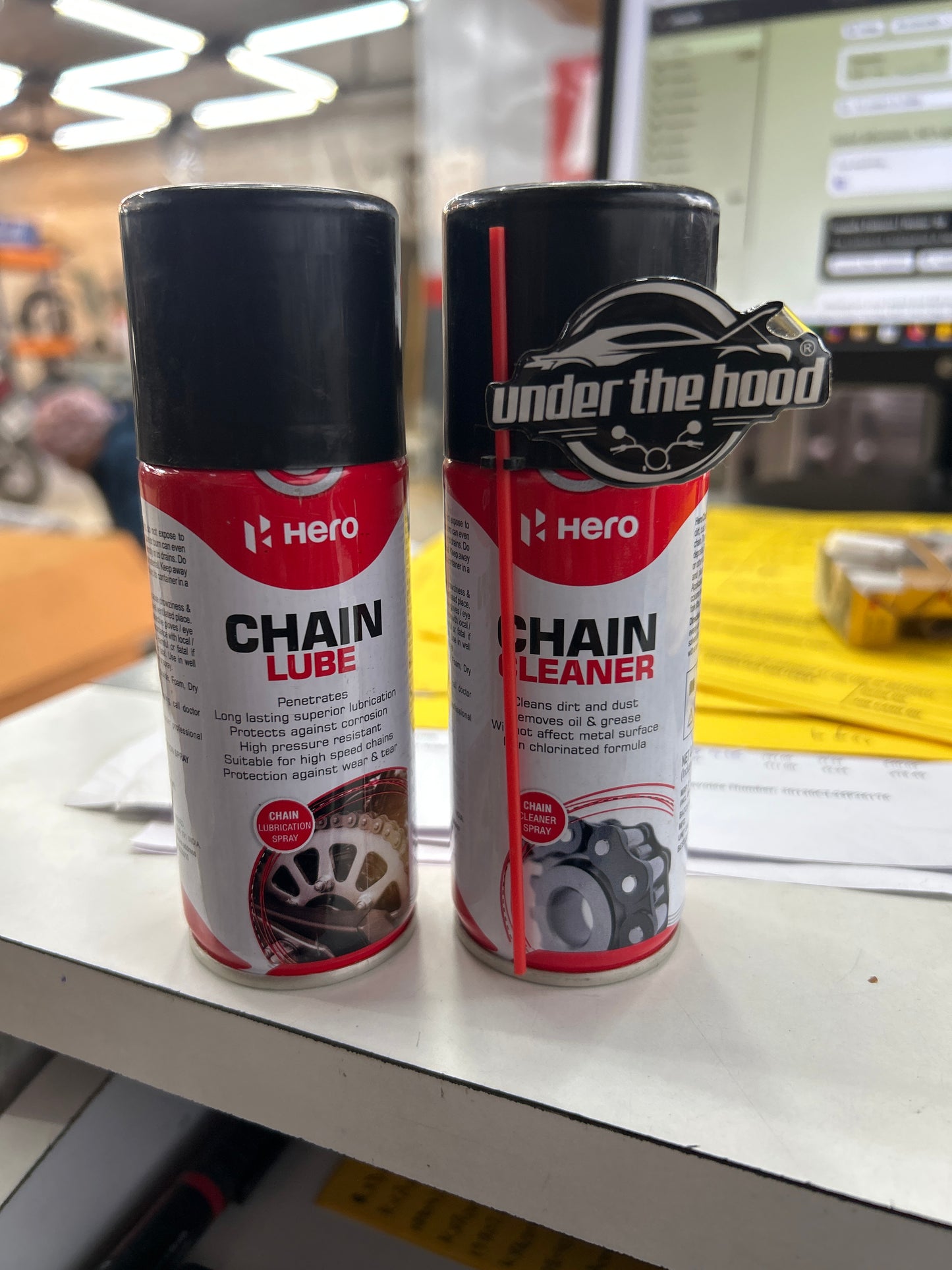 Hero Genuine Chain Lube Spray 100ml – SPDCHL0001S – Smooth, Rust-Resistant Chain Care for Harley X440 / 440X & Hero Mavrick 440