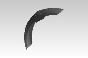 Royal Enfield 587802/E front mudguard bottom for Himalayan 411. Correct lower fender replacement for mud protection.