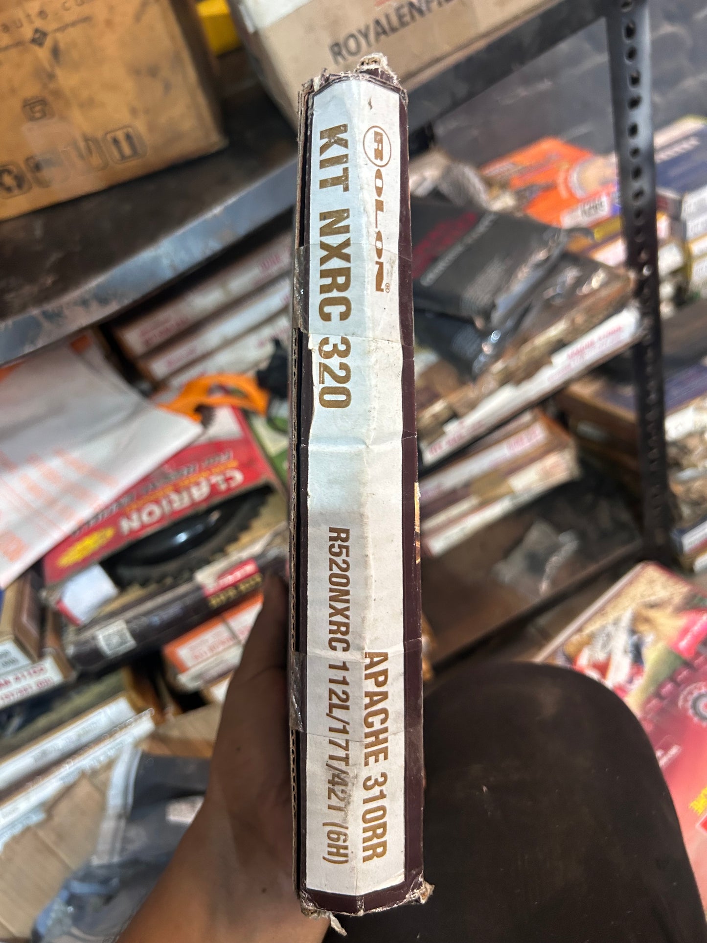Rolon KIT NXRC 320 Brass Premium X-Ring Chain Sprocket Kit for Apache 310RR & BMW G310 Series