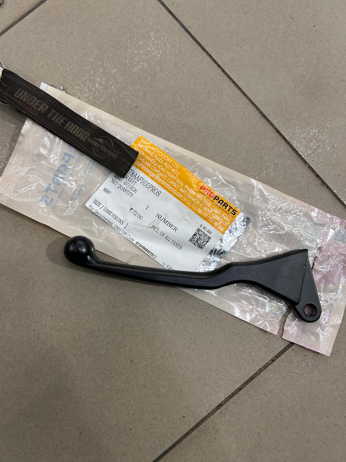 Hero Splendor Plus / HF Deluxe Clutch Lever | PRO Parts | 53178AAFH00PROS