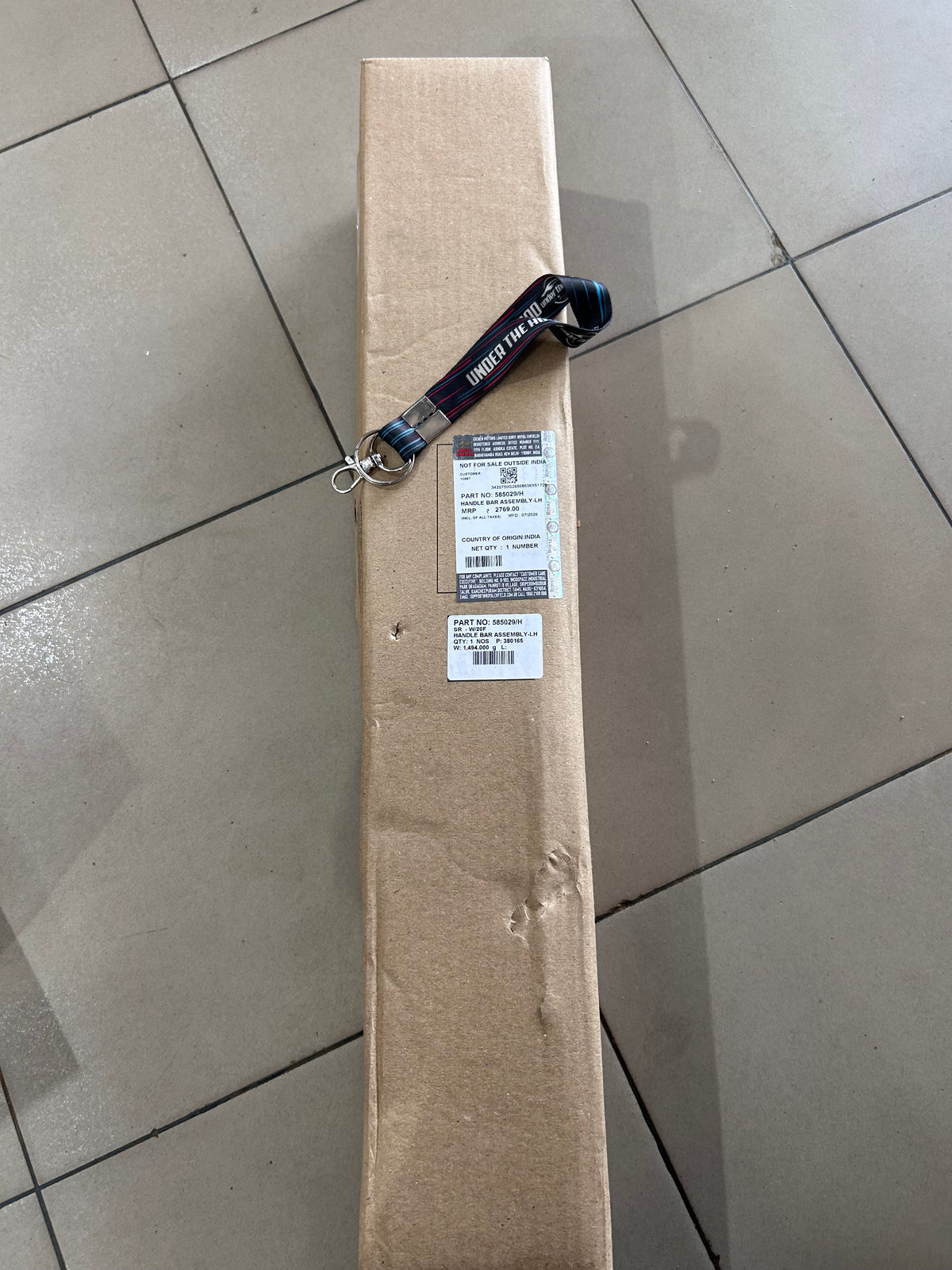 Royal Enfield Continental GT 535 Left Clip-On Handlebar Assembly with Switchgear & Clutch Lever – 585029/H