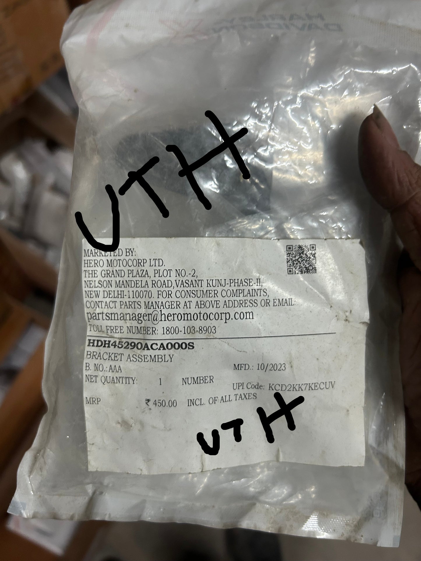 Genuine HERO Bracket Assembly – HDH45290ACA000S | Harley-Davidson X440 / 440X & Hero Mavrick 440 (VIN Fitment Verify)