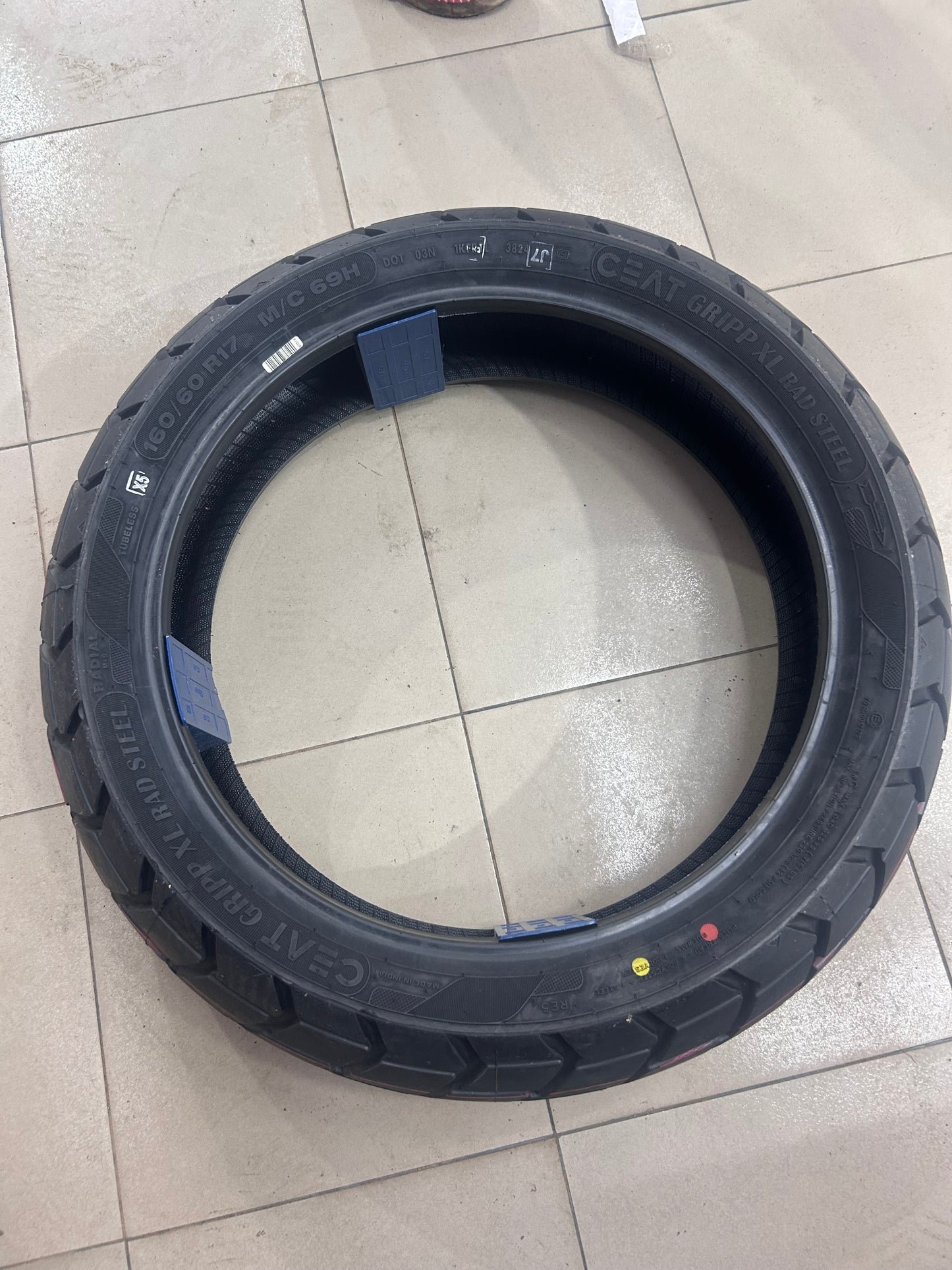 CEAT GRIP XL EAD STEEL 160/60R17 M/C 69H TYRE FOR GURELLA 450 160 SECTION TYRE