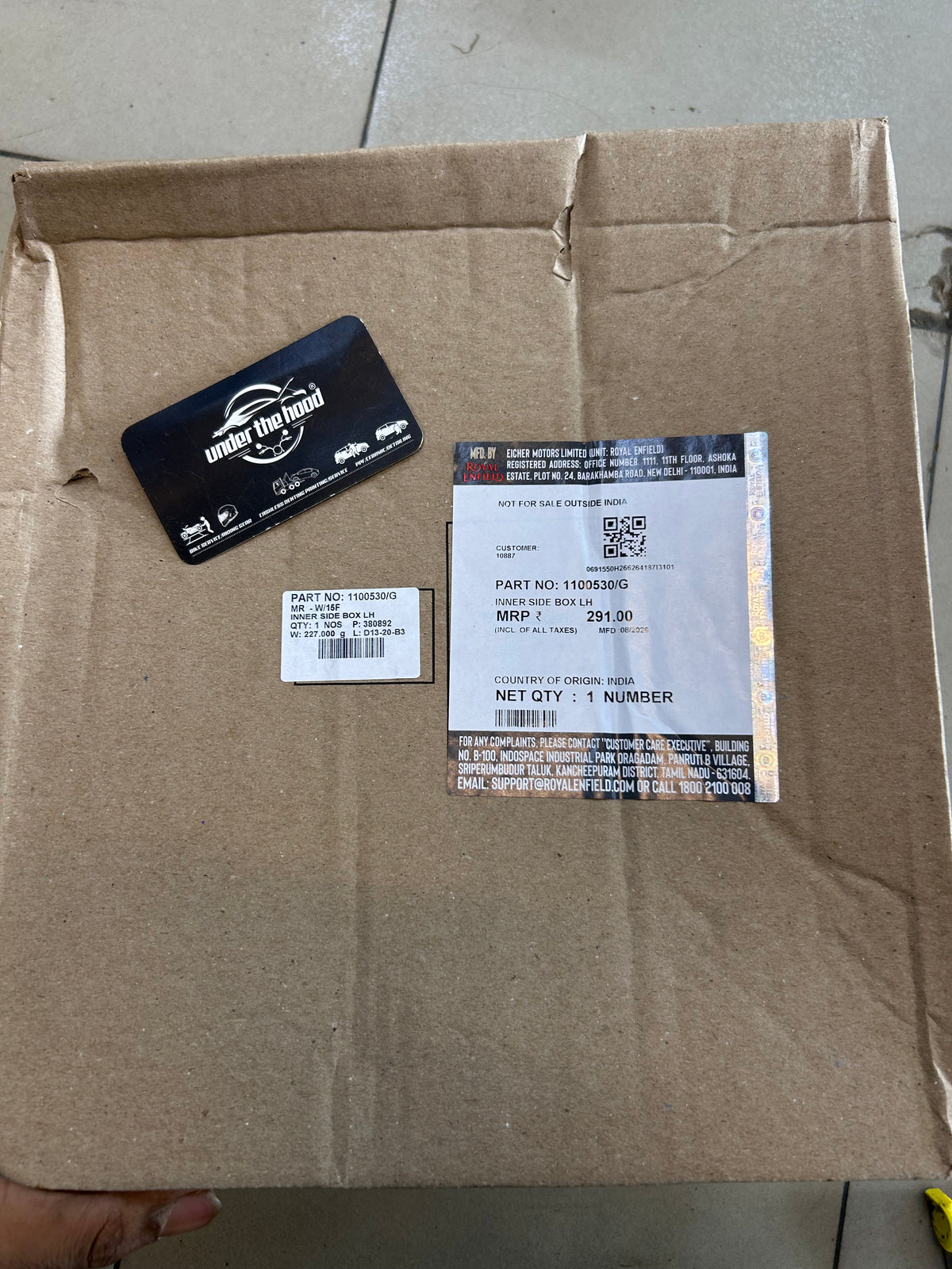 Royal Enfield Classic 350 Reborn / Bullet 350 J-Series LH Inner Side Box 1100530/G
