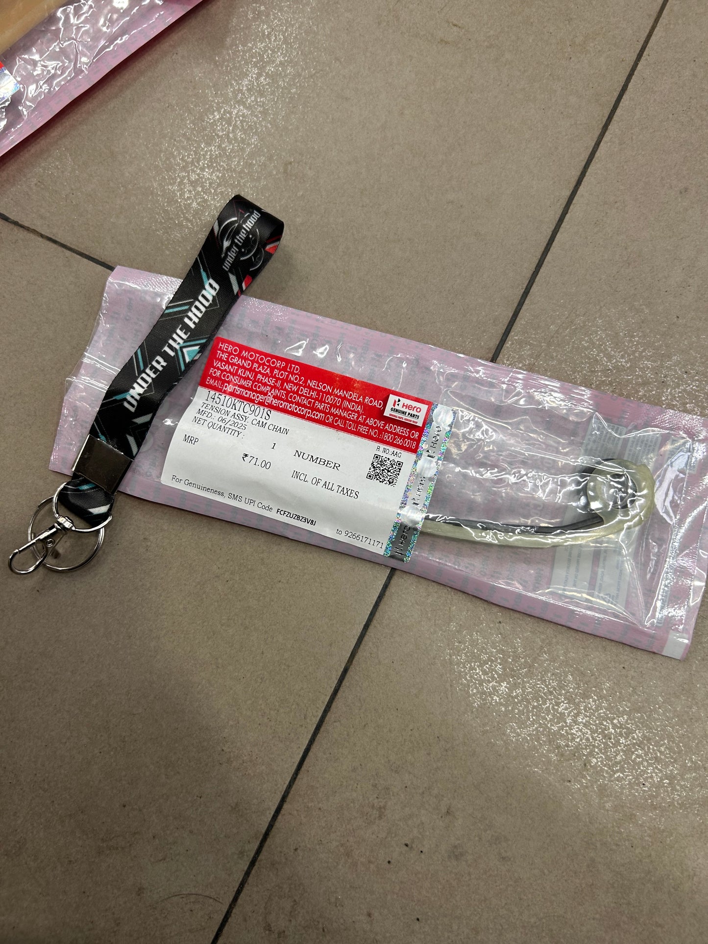 Hero 14510KTC901S Cam Chain Tensioner Assembly (Tension Assy) – OEM Replacement