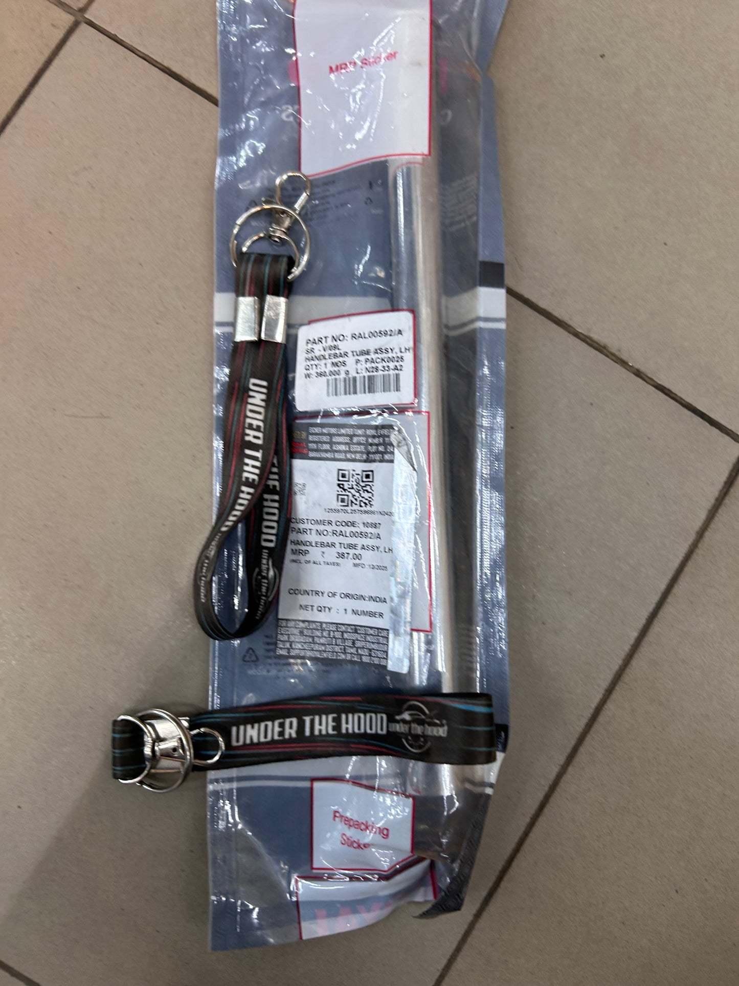 Royal Enfield RAL00592/A – Handlebar Tube Assy LH (Left Clip-On) | Continental GT 650 (BS6)