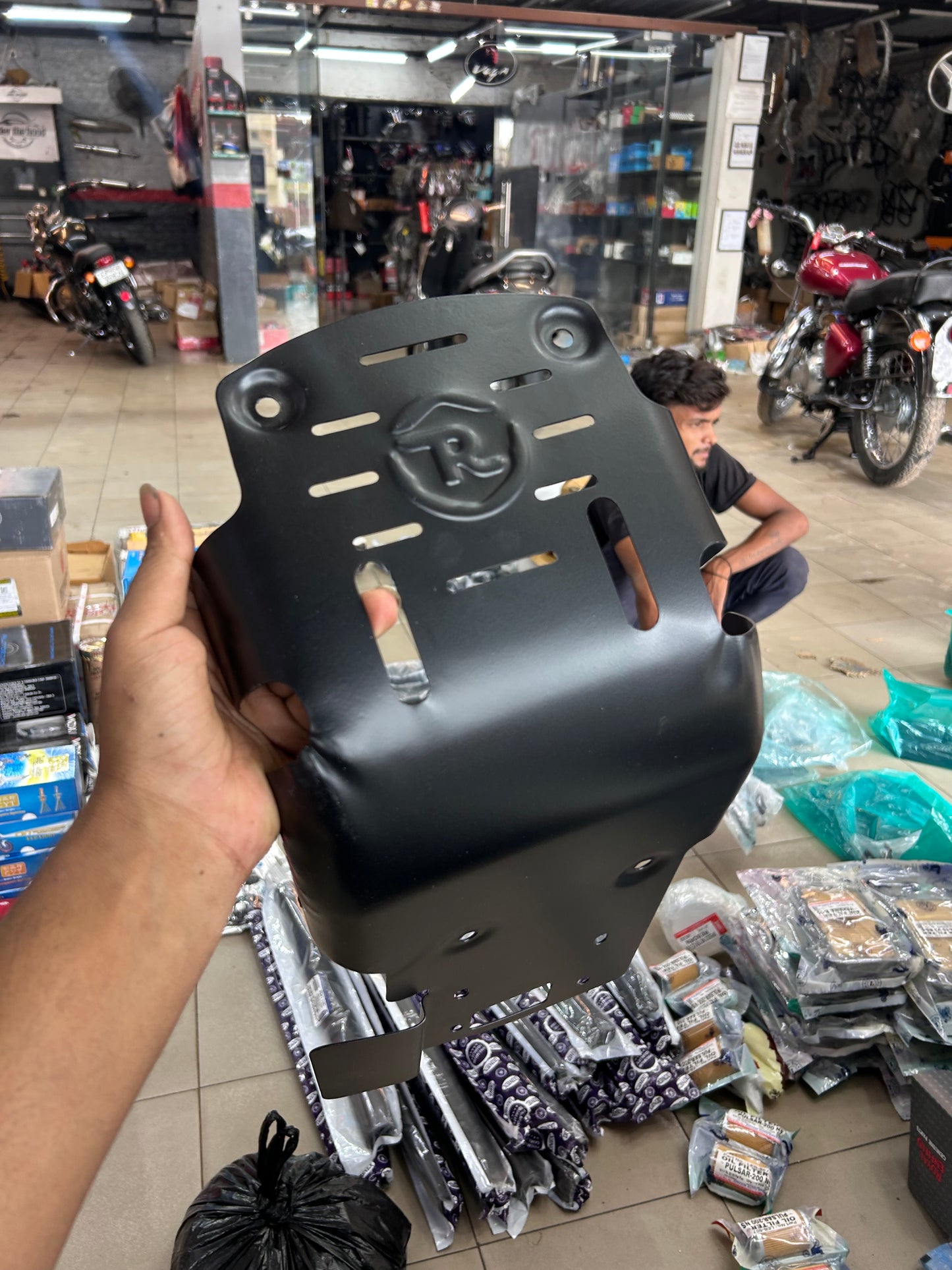 Heavy-Duty Sump Guard – Compatible with Royal Enfield Classic 350, Standard 350, Electra (UCE Models)