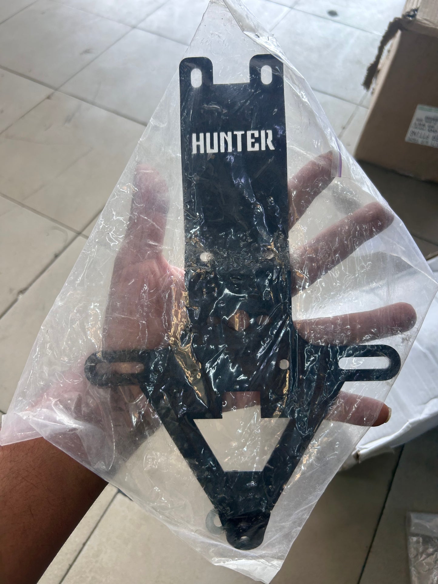 Hunter 350 Tail Tidy Bracket – Rear License Plate and Indicator Holder