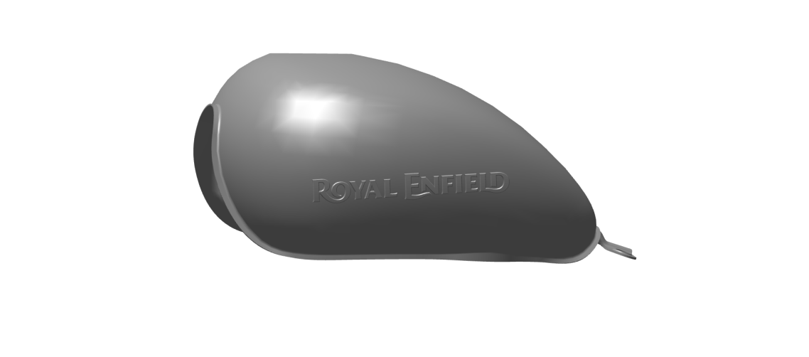 Royal Enfield 879023 - FUEL TANK W/STICKER-FLICKER -TB BVI BS4 (Painted Petrol Tank Assembly)