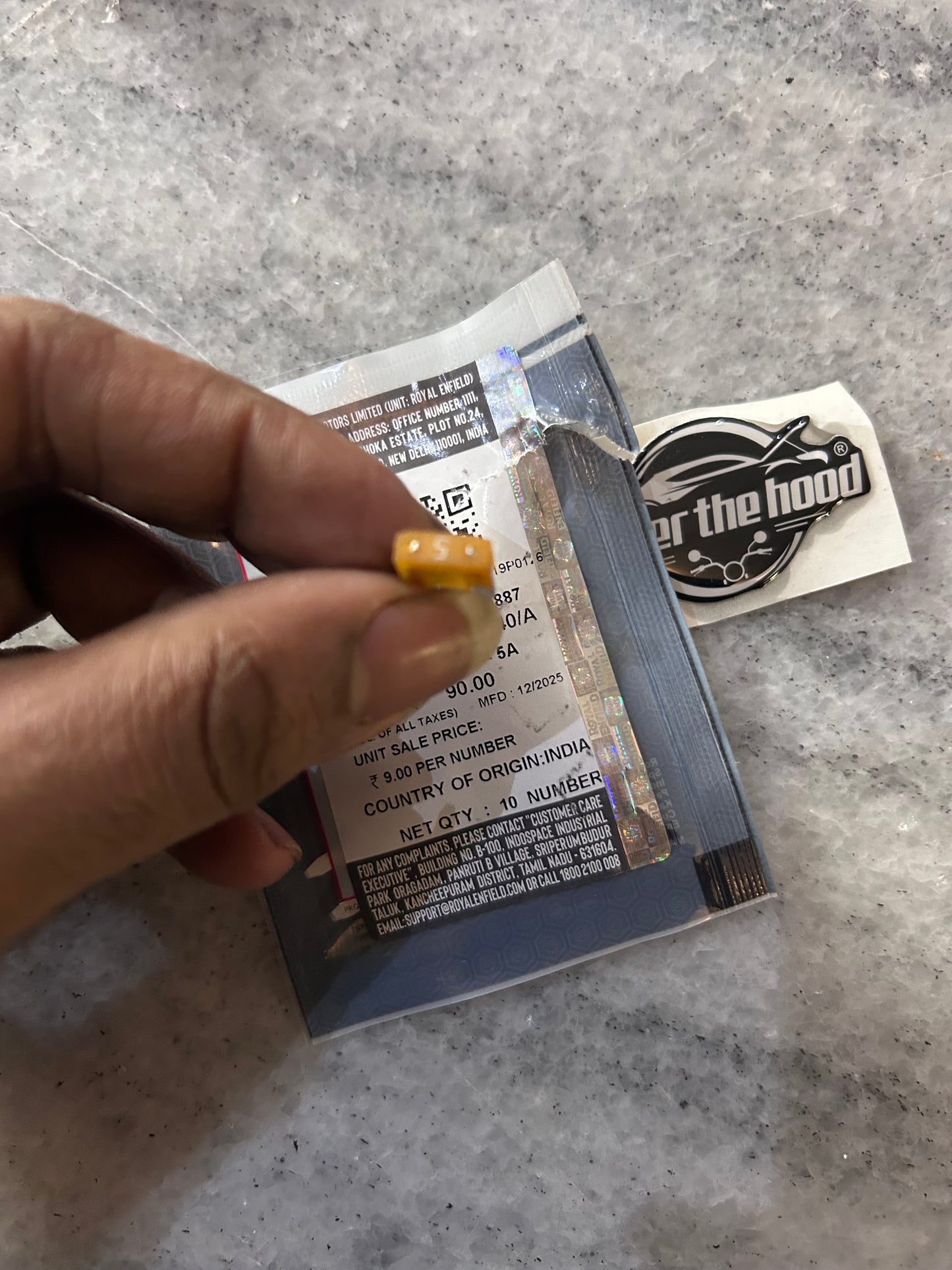 Royal Enfield Mini Blade Fuse – 5A (Electrical OE) — Classic 350 ABS BS4 (confirmed) — RAC00140 / RAC00140/A