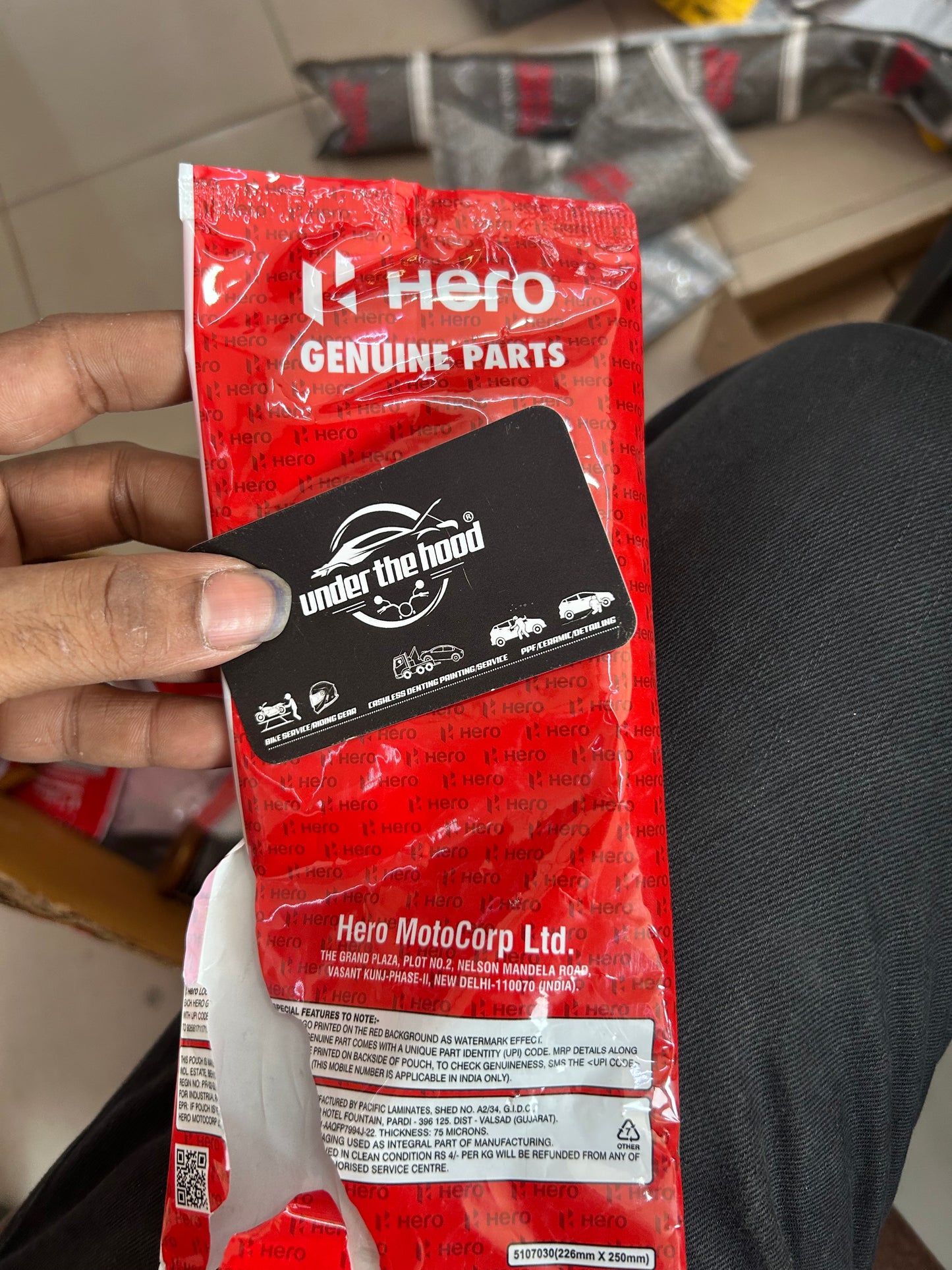 Hero Genuine Maestro Head Cover Gasket | Top Cover O Ring / Tappet Cover Packing | 12391KWP900S