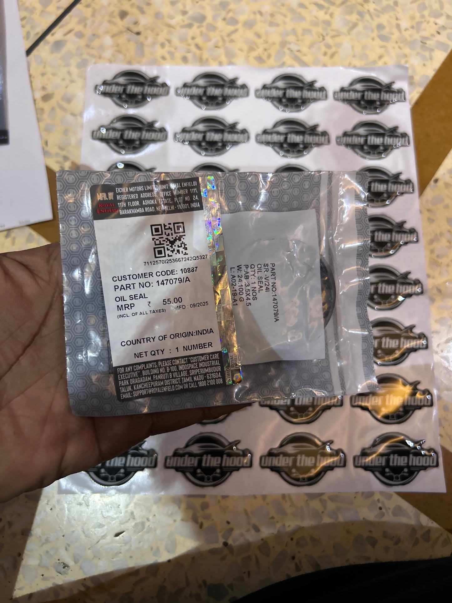 Royal Enfield 147079/A Fork Oil Seal – OEM Front Seal for Electra 350 UCE Only