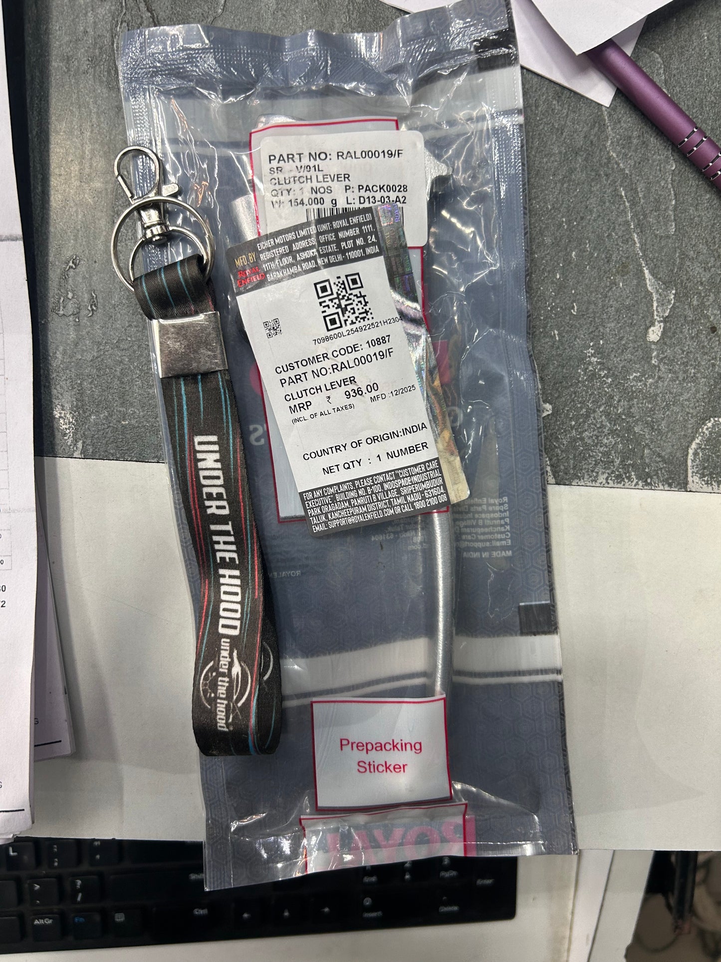 Royal Enfield RAL00019/F – Clutch Lever (Genuine OEM) for Interceptor 650, Continental GT 650 & Super Meteor 650