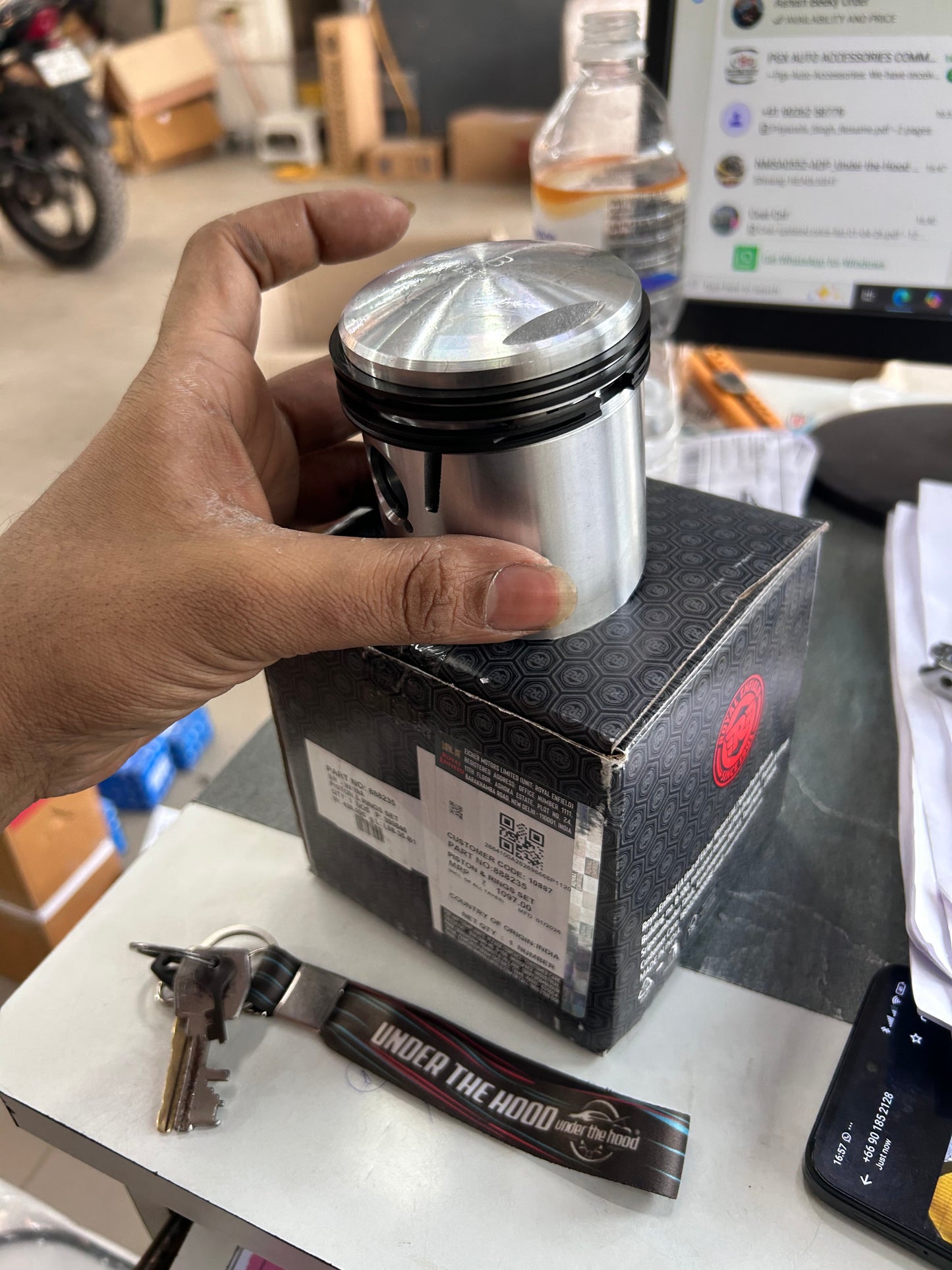 Piston & Rings Set for Royal Enfield Standard 350, Electra 4S & Electra 5S – Genuine Royal Enfield 888235