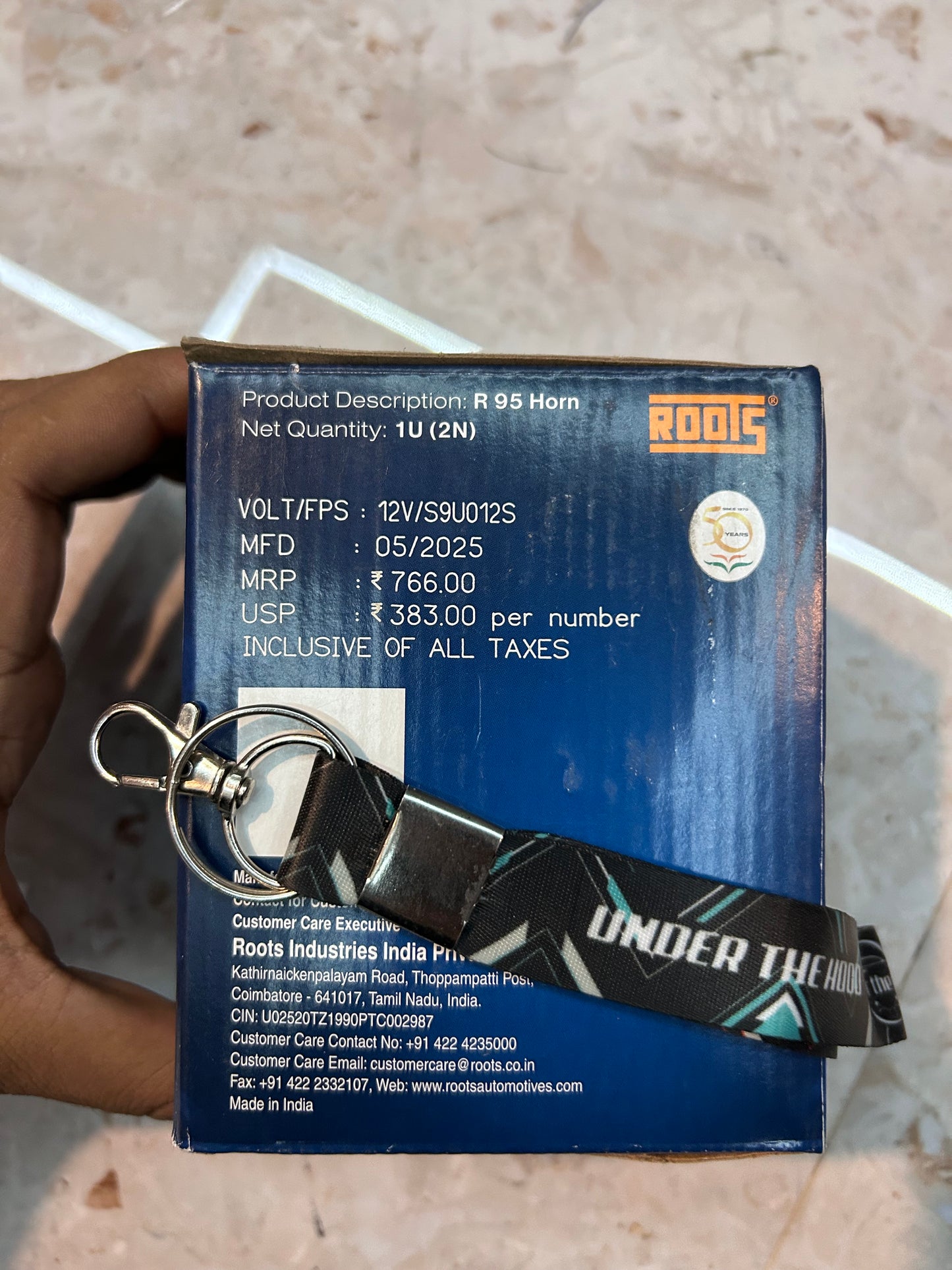 Roots R95 Twin Horn Set – 12V (90/95mm) Universal Fit for Cars & Motorcycles (OEM Quality, High-Performance Sound)