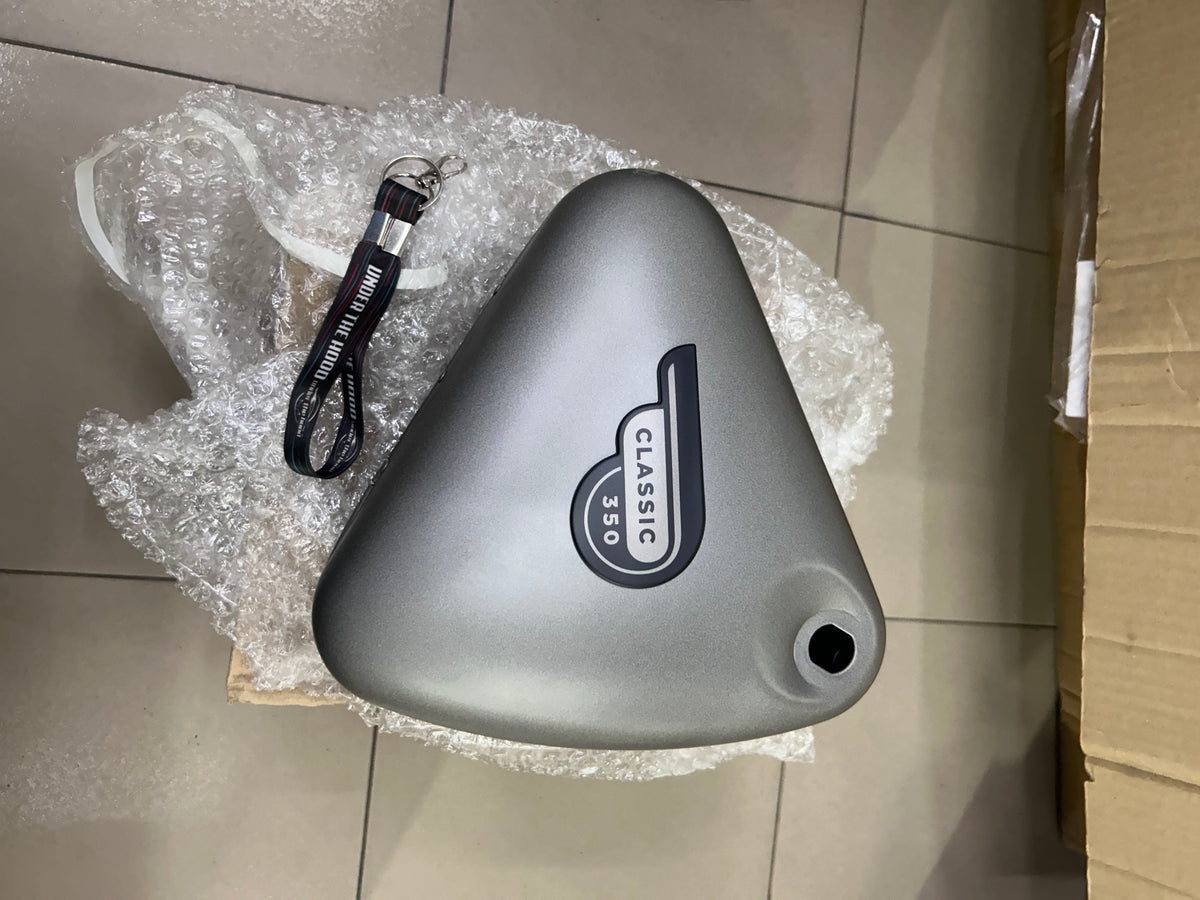 Royal Enfield Classic 350 UCE Gun Grey BS4 RH Air Filter Box Assembly with Sticker 810058