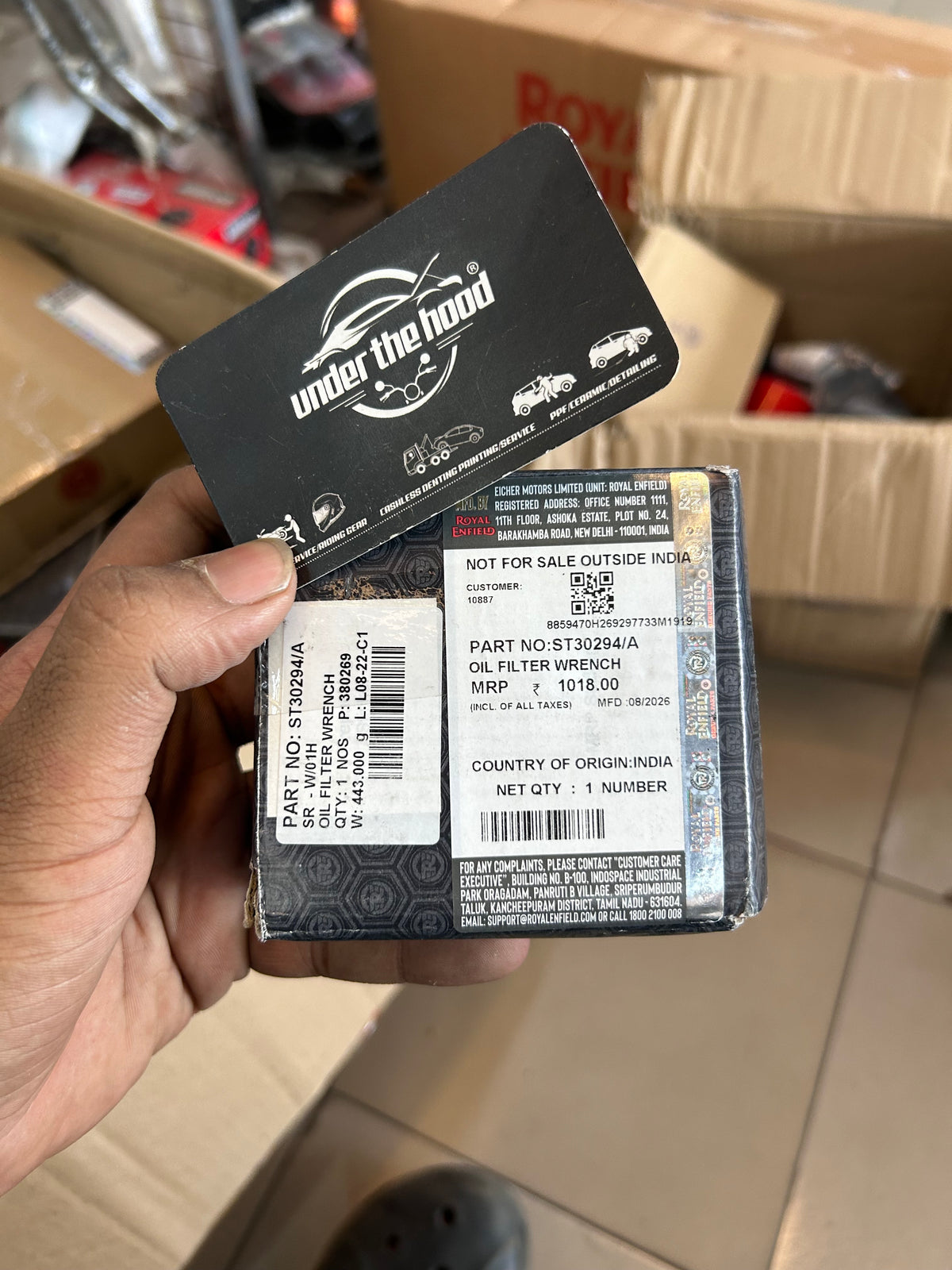 Royal Enfield 650 Twin Oil Filter Wrench Special Tool ST30294/A