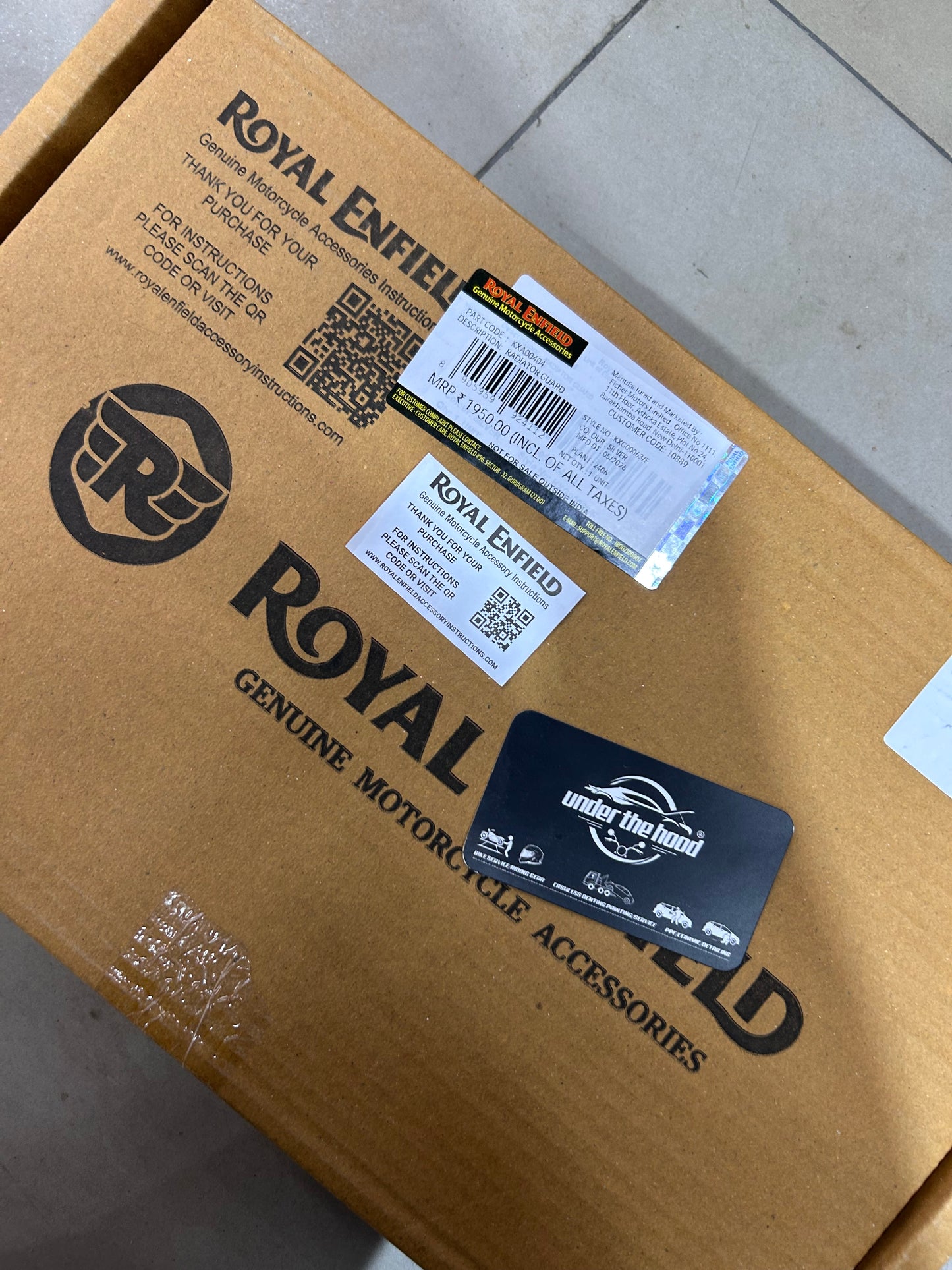 Royal Enfield Silver Radiator Guard for Himalayan 450 & Guerrilla 450 – KXA00404