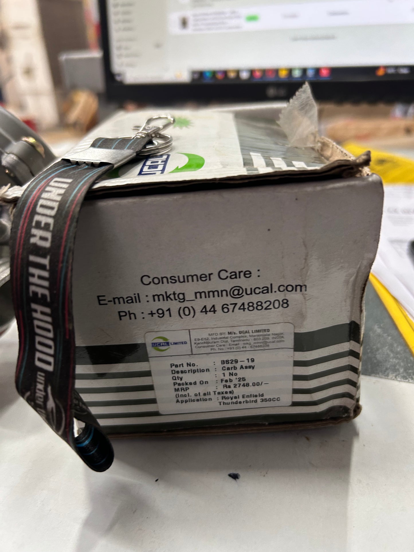 UCAL UCD29-16 Carburettor Assembly – Royal Enfield Thunderbird 350 BS4 (OE Ref 576583/C) – Genuine UCAL BS4 UCE 350 Carb