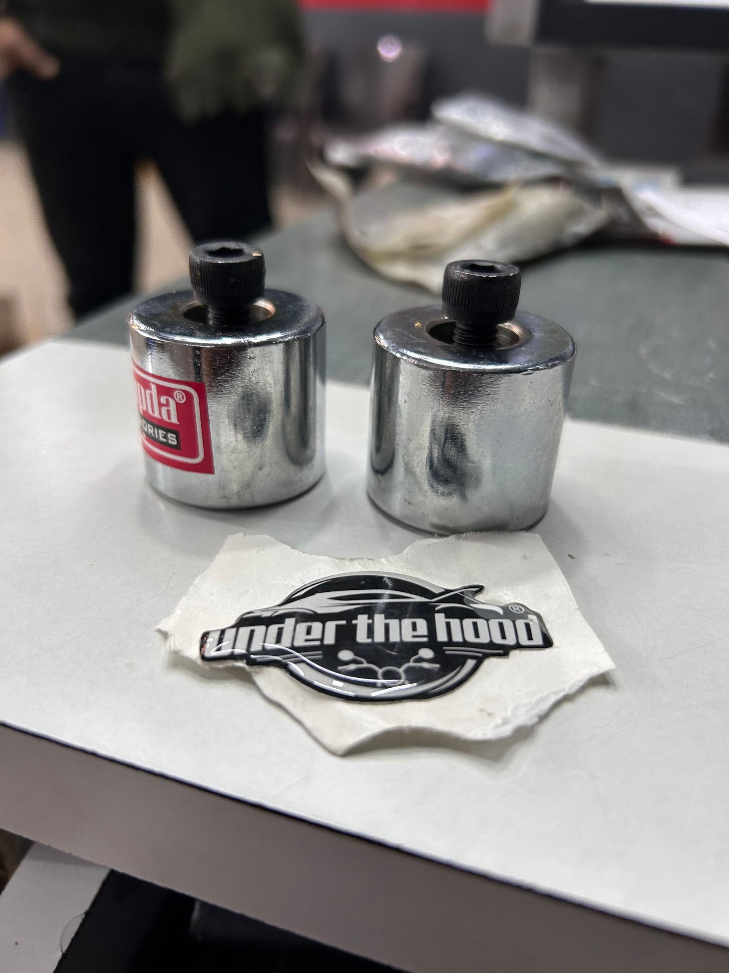 Chrome Handlebar End Weights for Royal Enfield Classic 350/500, Bullet 350, Electra – Aftermarket Bar Ends