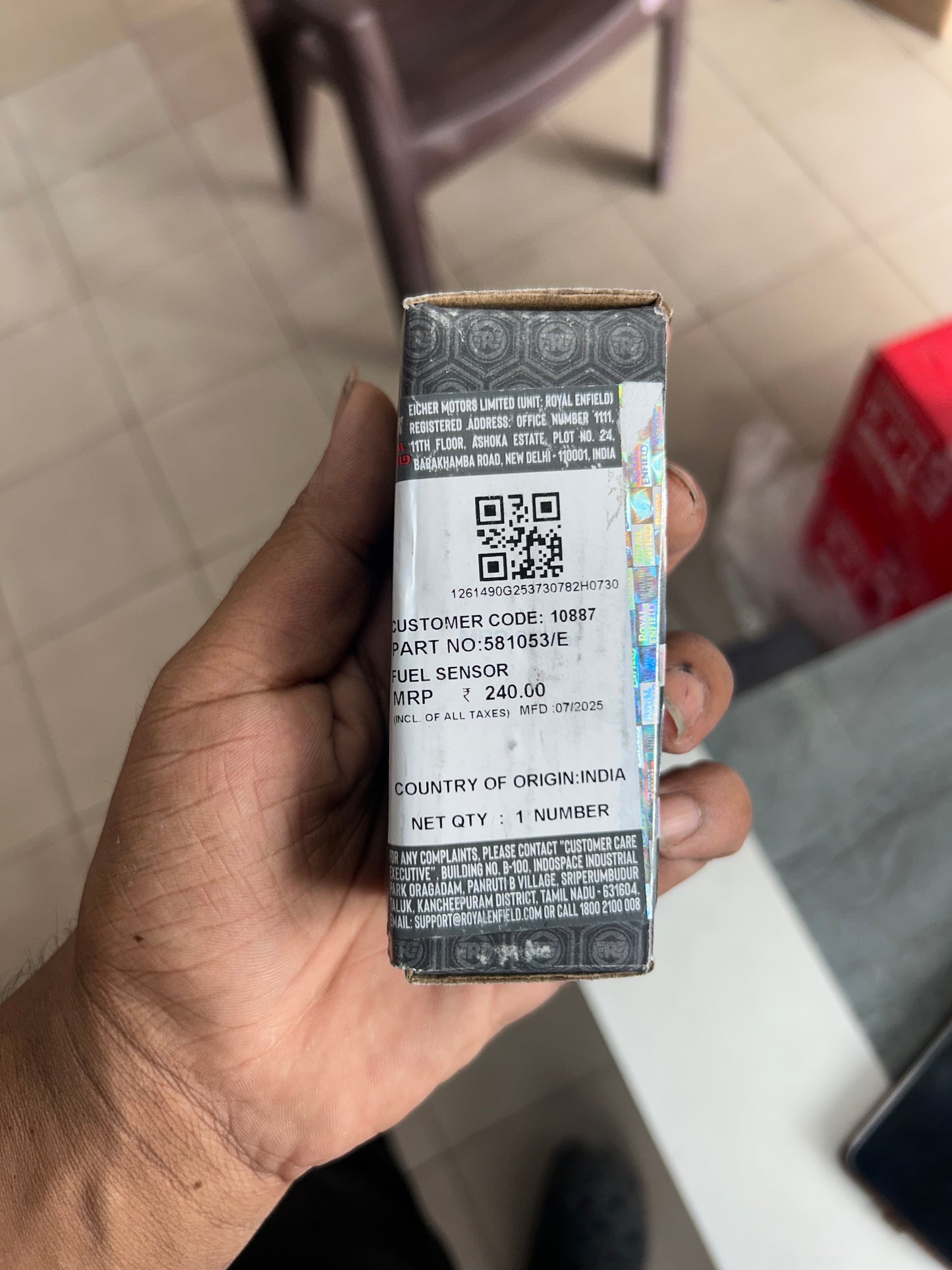 Royal Enfield 581053/E Low Fuel Sensor OEM for Classic 500 Bullet 500 EFI