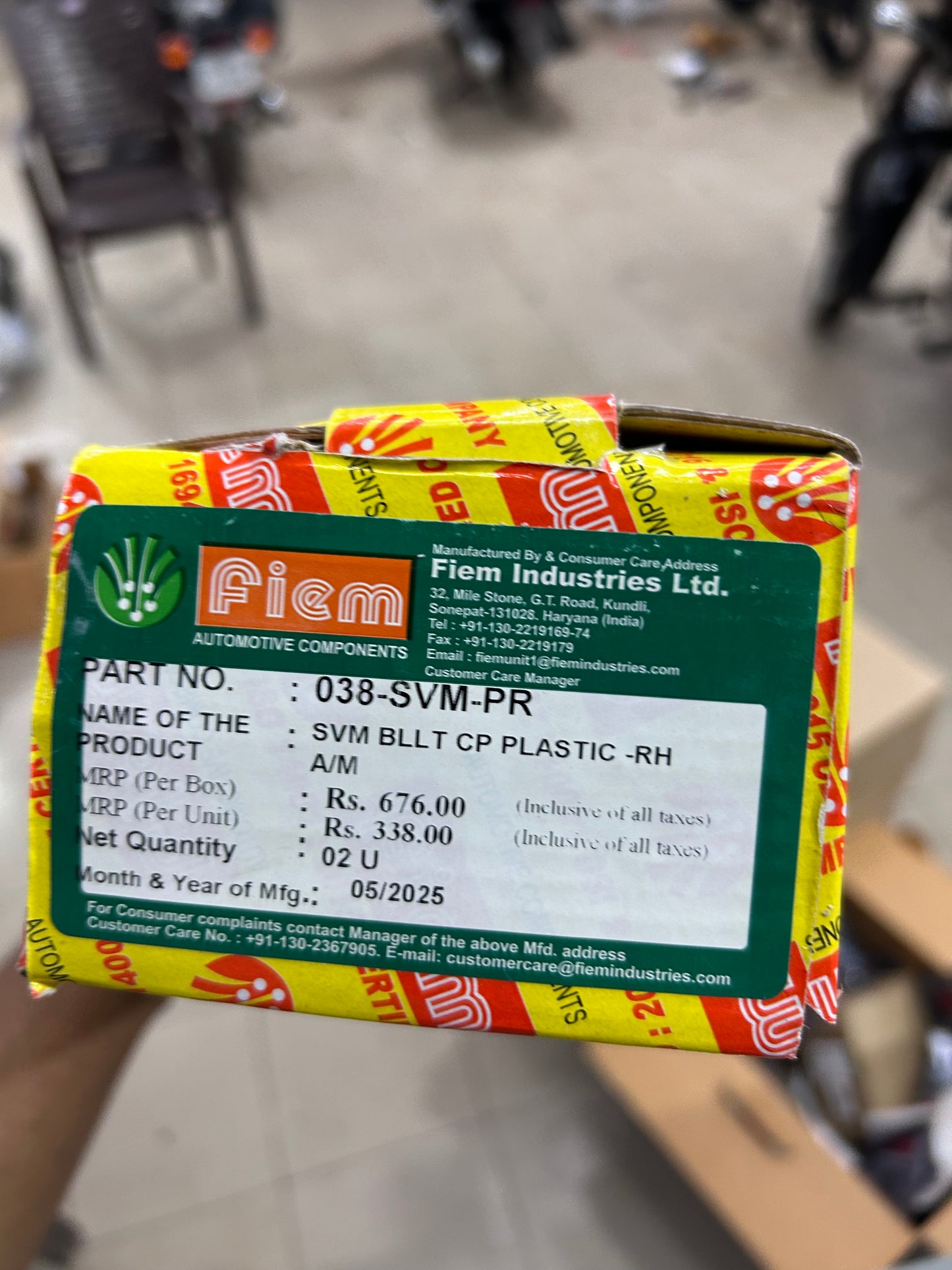 FIEM Chrome Rearview Mirror Set for Royal Enfield – OEM Left & Right Options