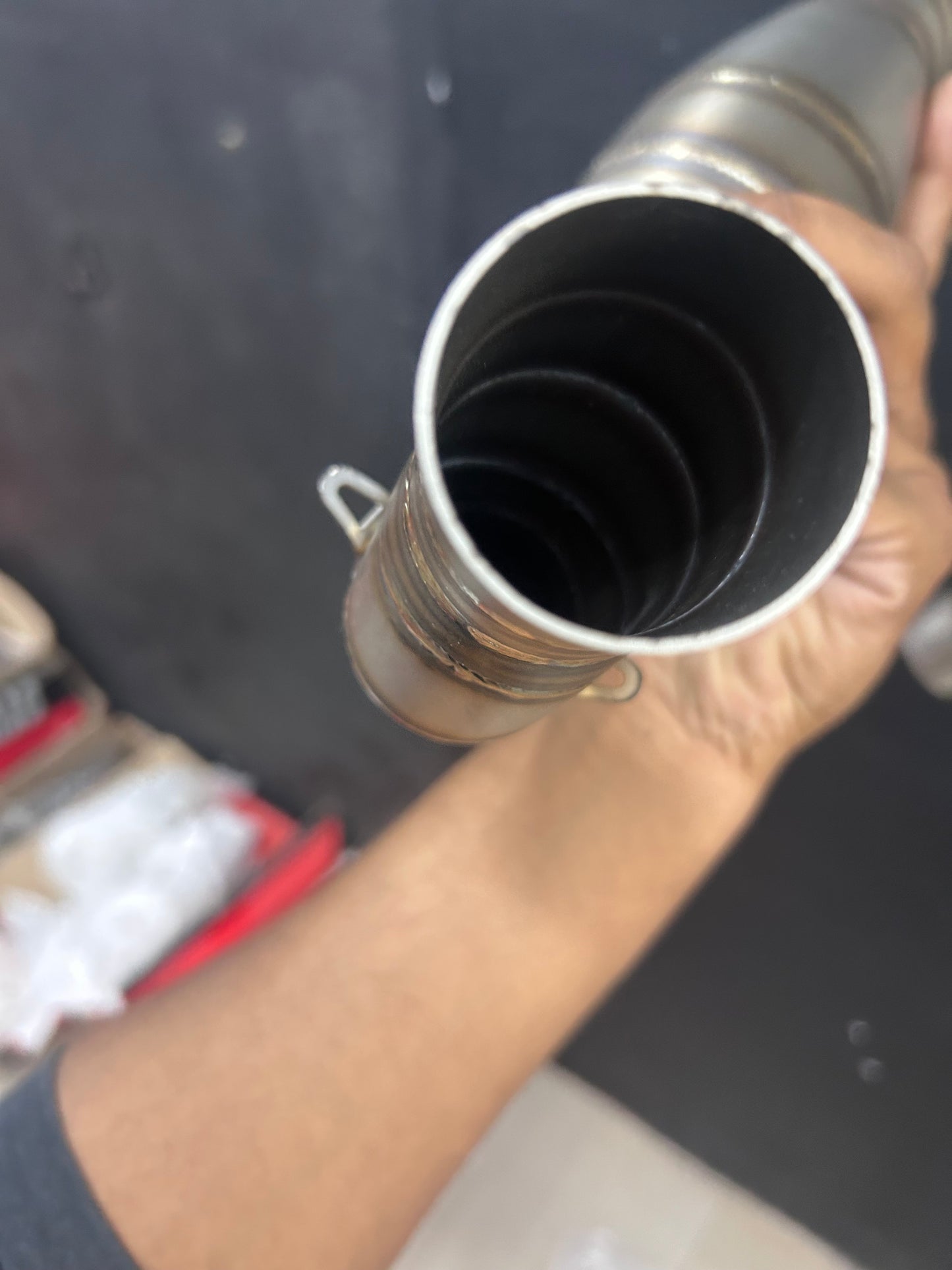 Stainless Steel Exhaust Muffler Bend Pipe for BMW GS310, G310 & TVS Apache RR310 | Full Exhaust System Upgrade