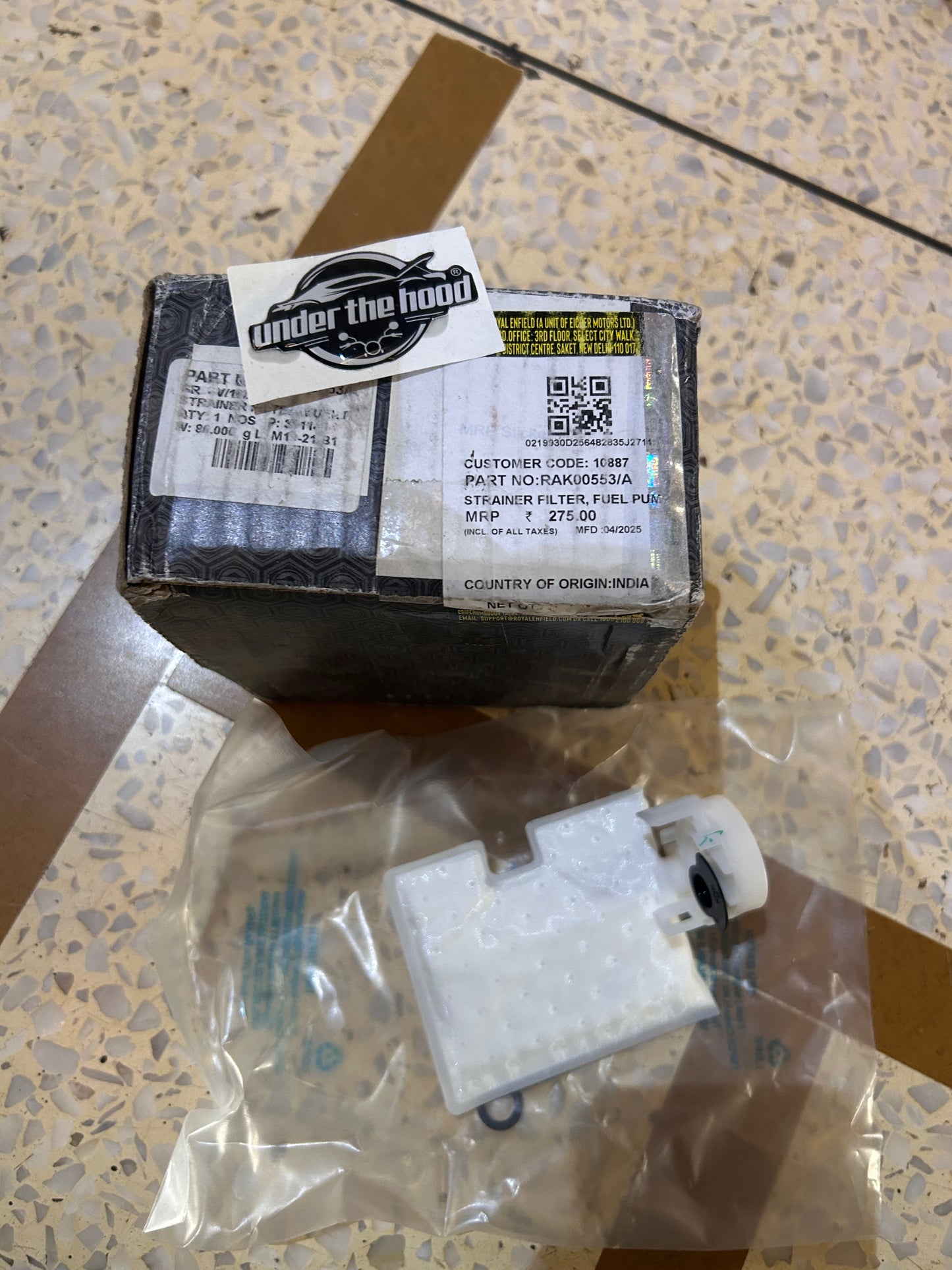 Royal Enfield RAK00553/A Fuel Pump Strainer Filter (Pump “Jali”) – Himalayan 450 / Guerrilla 450 (Sherpa 450)