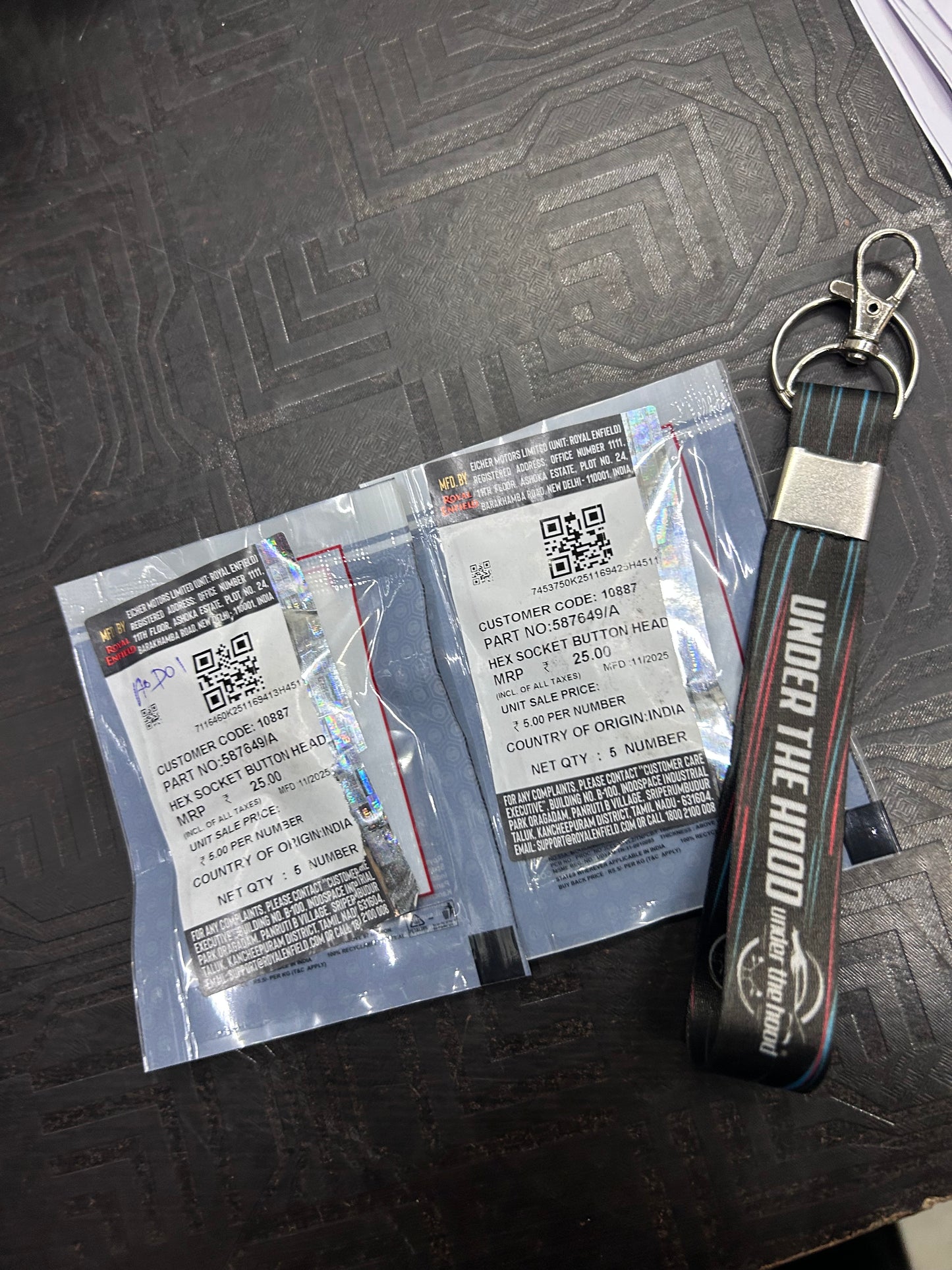 Royal Enfield 587649/A – Hex Socket Button Head Screw M6×1.0 – Genuine OEM Fastener for Classic 500, Bullet 500, Himalayan 411 & 650 Twins