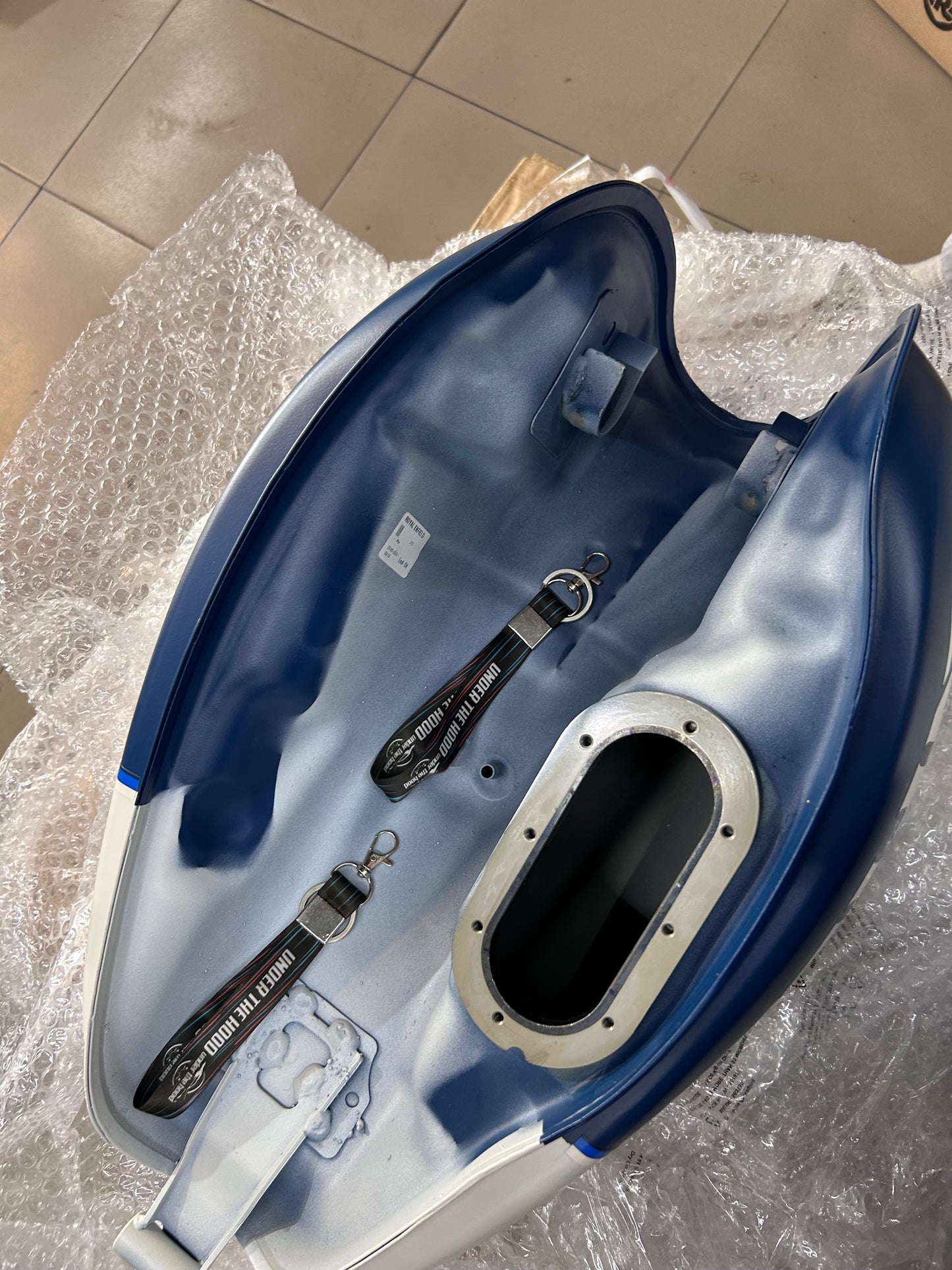 Royal Enfield Fuel Tank Assembly with Sticker Blue RAK01772/A for Hunter 350 Rebel Blue