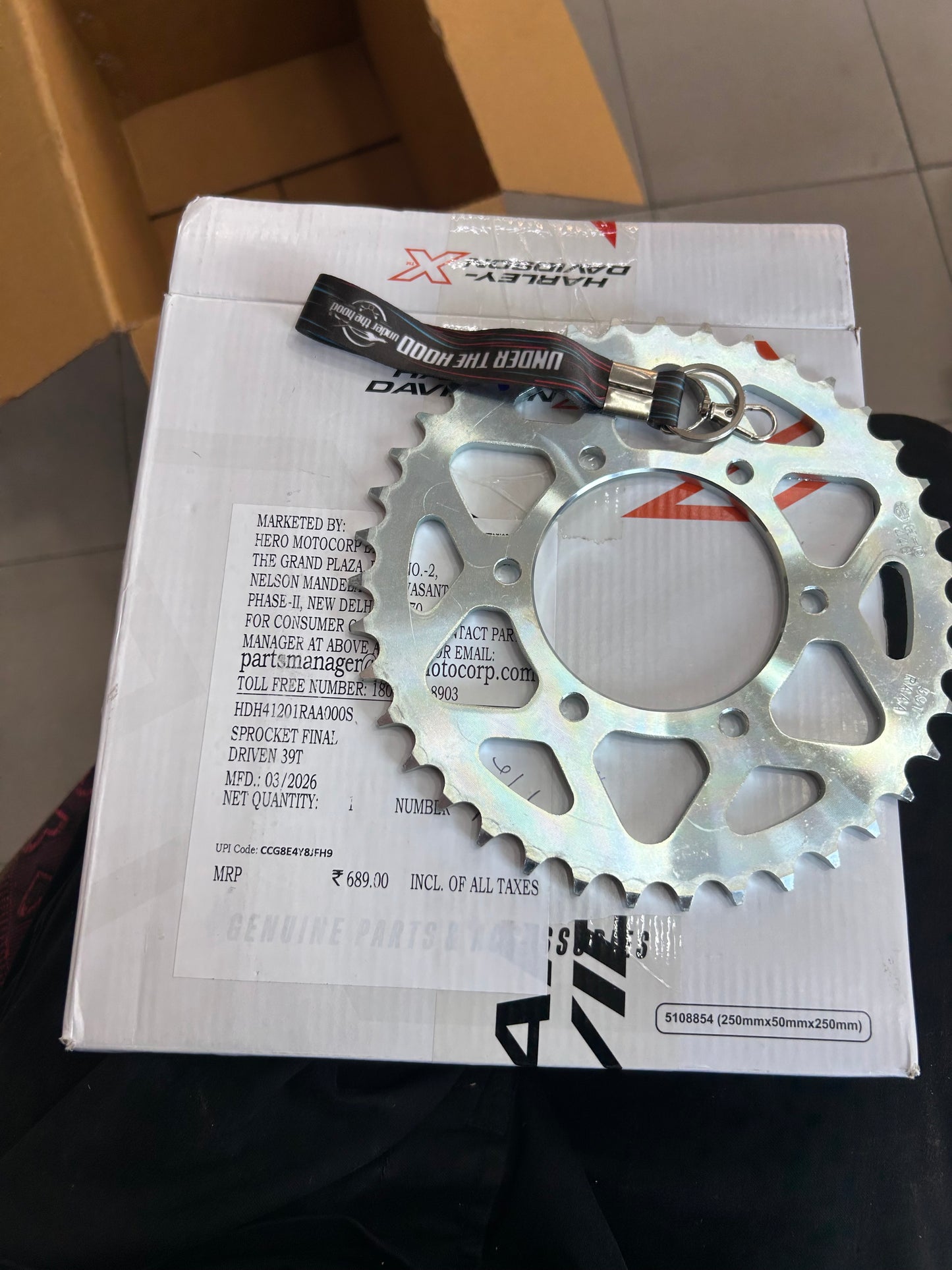 Harley-Davidson X440 / X440 OBDII Rear Sprocket / Final Driven Sprocket OEM | HDH41201RAA000