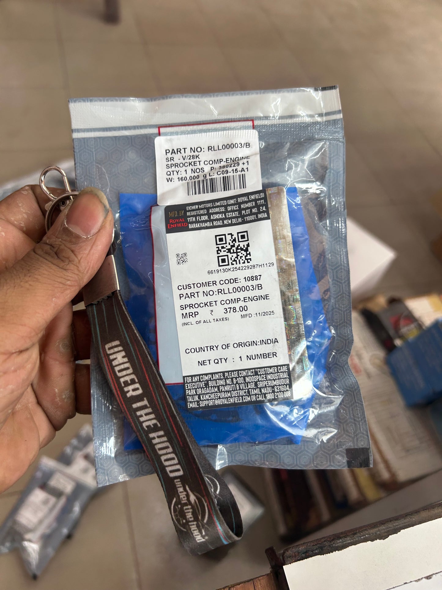 Royal Enfield Engine Sprocket – RLL00003/B (Front Sprocket) – Genuine OEM for Classic 350, Meteor 350, Hunter 350, Bullet 350 (J-Series)