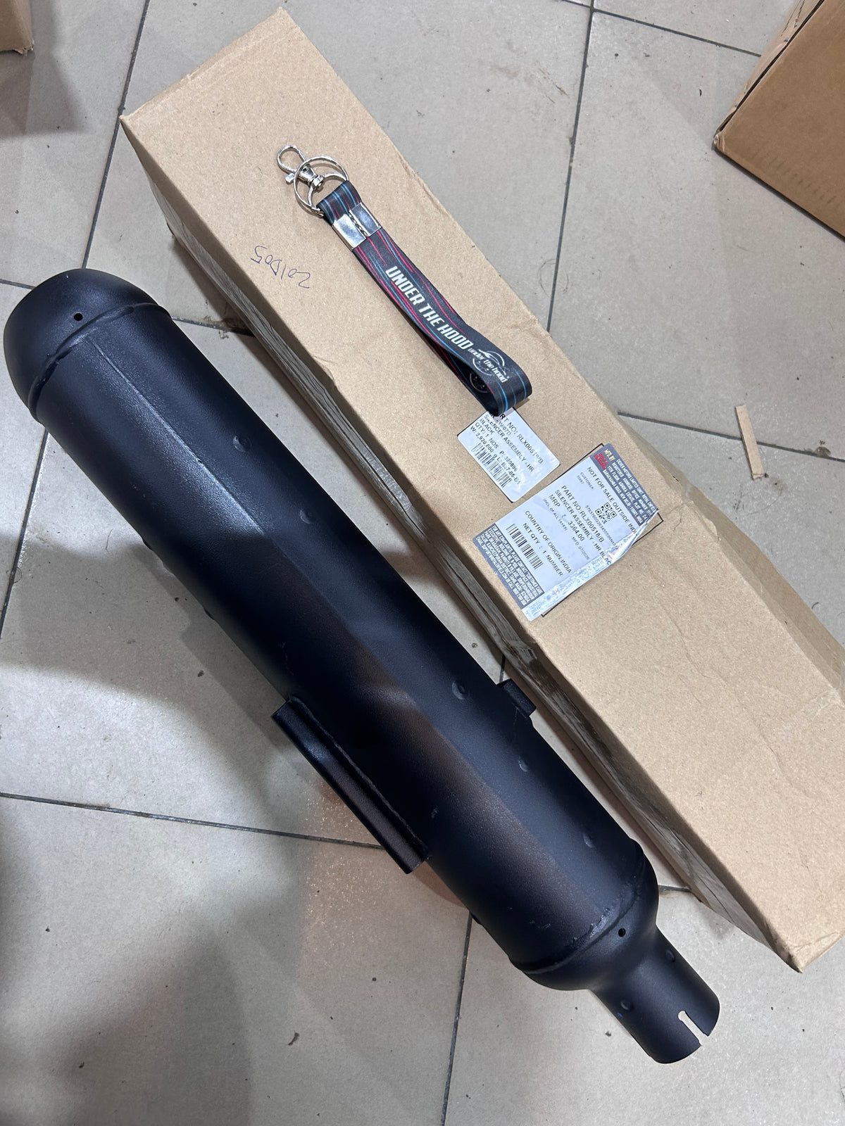 Royal Enfield Meteor 350 Fireball Black Silencer Old Square CAT RLX00518/B
