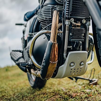 Genuine Royal Enfield Silver Compact Engine Guards (25mm Stainless Steel) for Interceptor 650 / Continental GT 650 / Bear 650 – 1990503