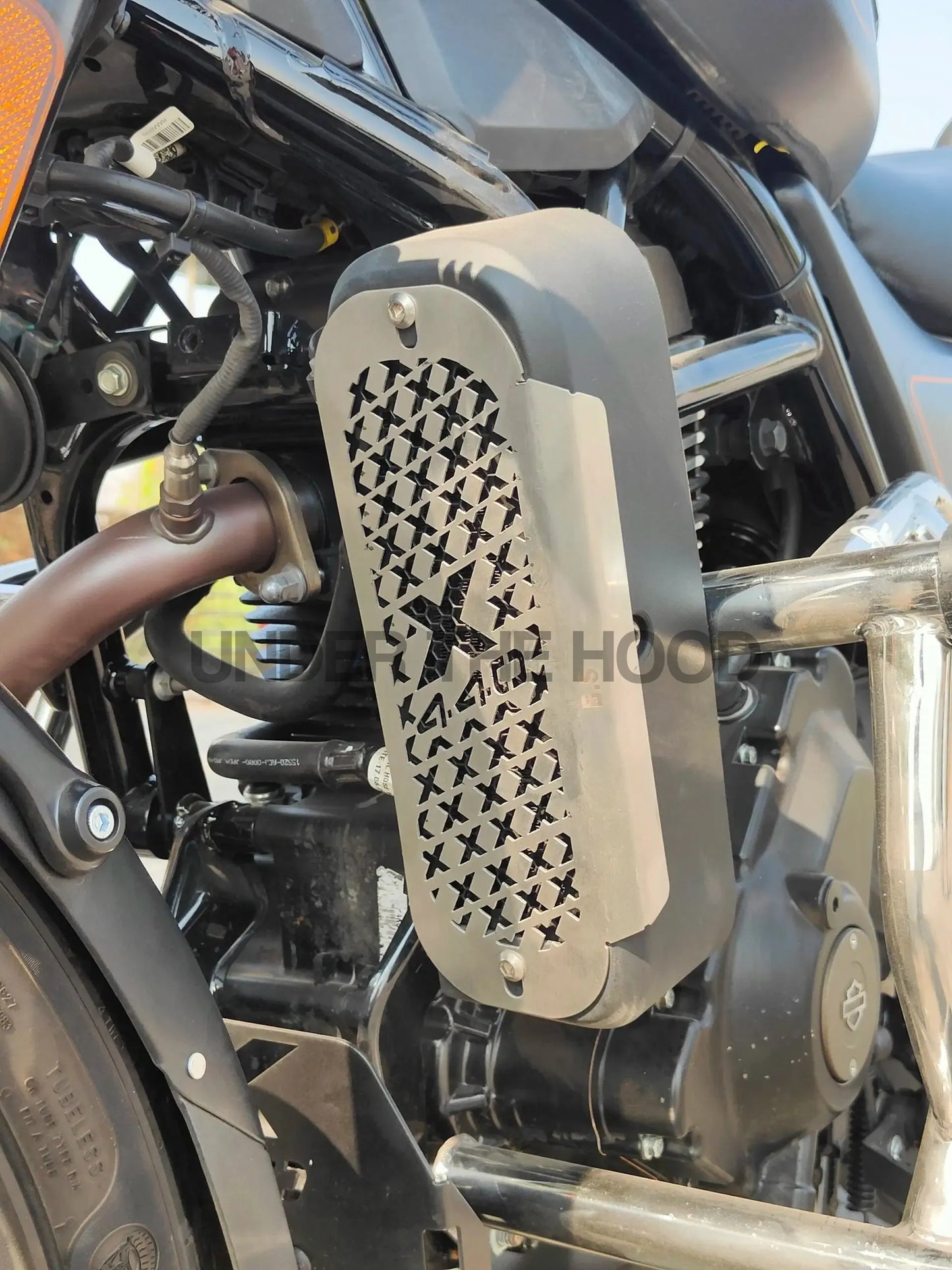 Radiator Grill for Harley Davidson X440 | Stainless Steel | Black Powder-Coated | BS Auto