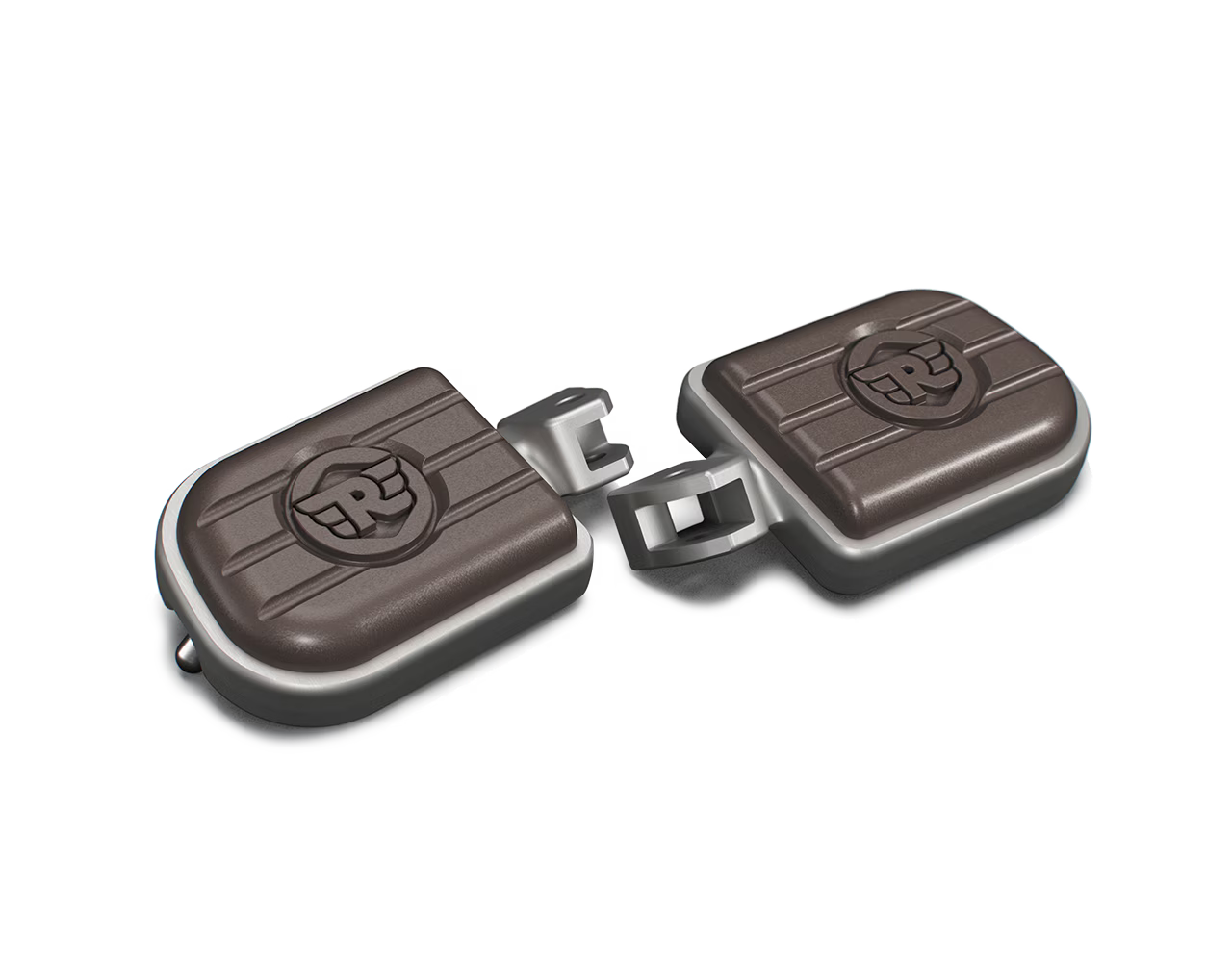 Royal Enfield Brown & Silver Deluxe Footpegs KXA00181